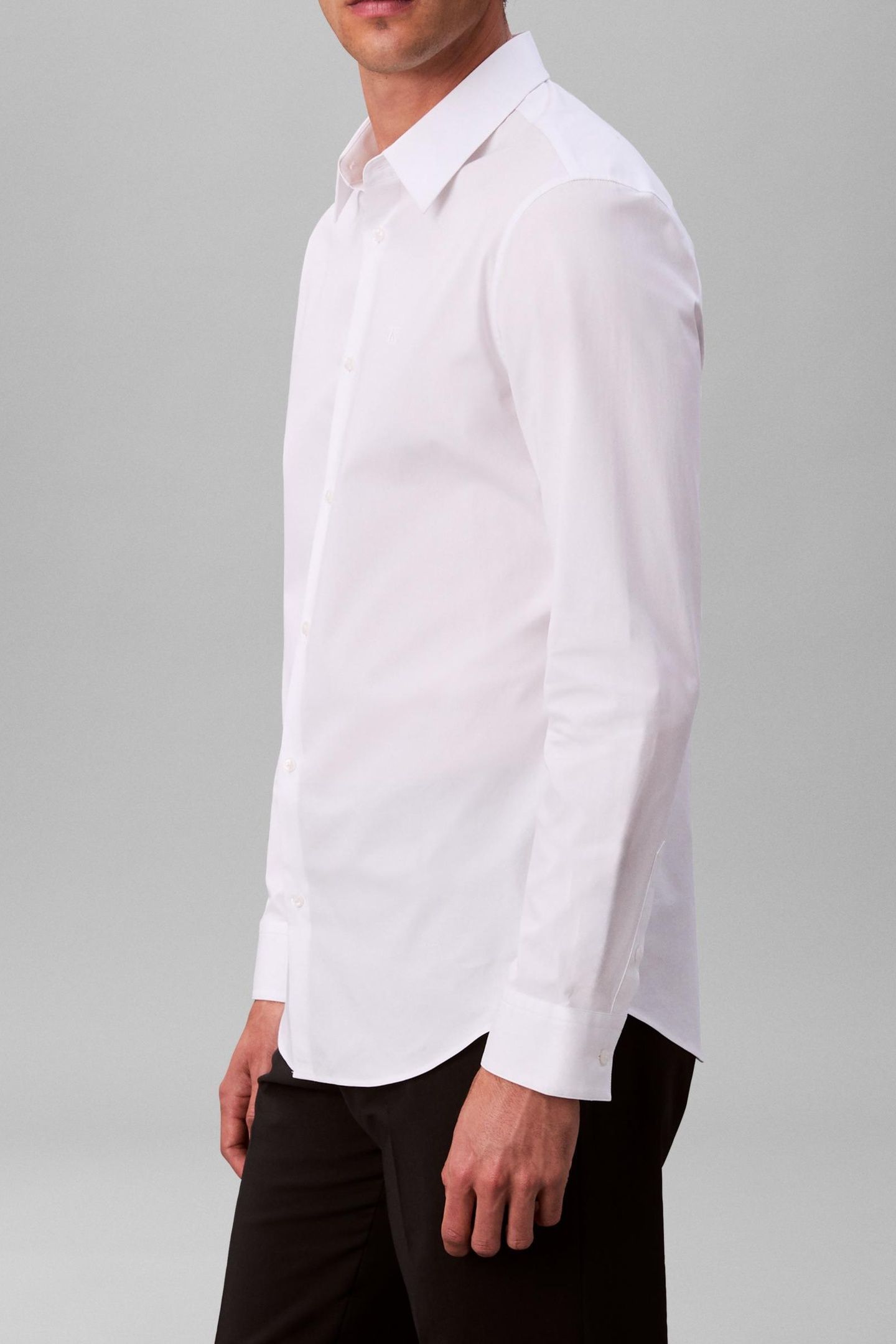 LS SOLID STRETCH SHIRT BRILLIANT WHITE 6