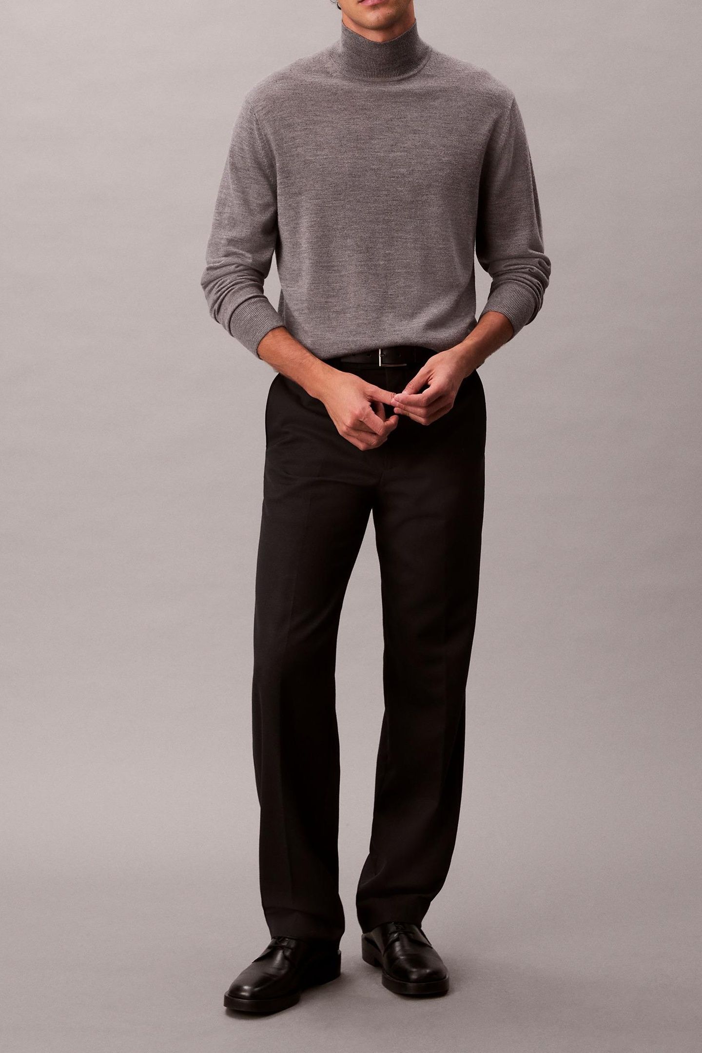 LS MERINO MOCK NECK MEDIUM GREY HEATHER 3