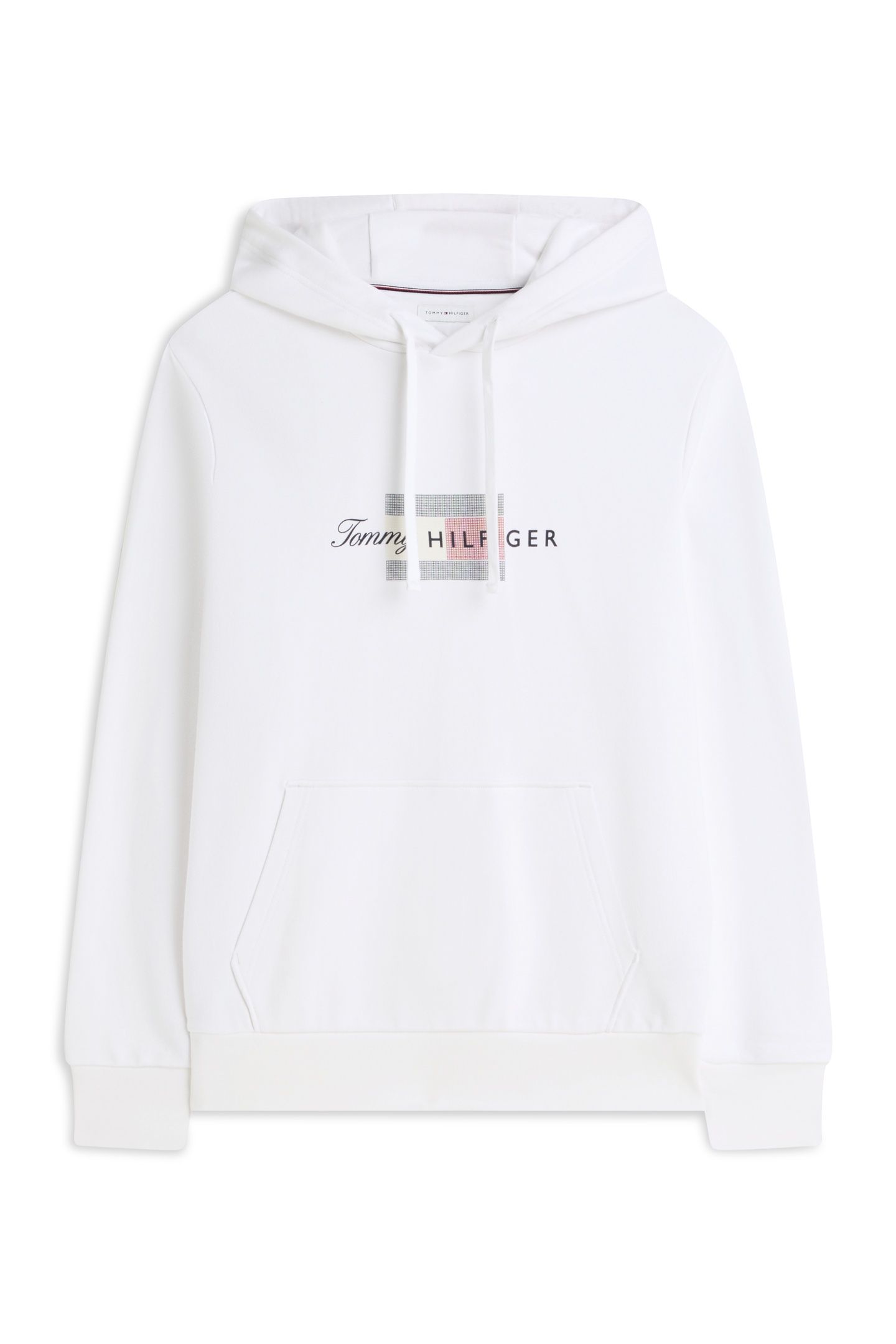 SCRIPT FLAG HOODIE WHITE 3