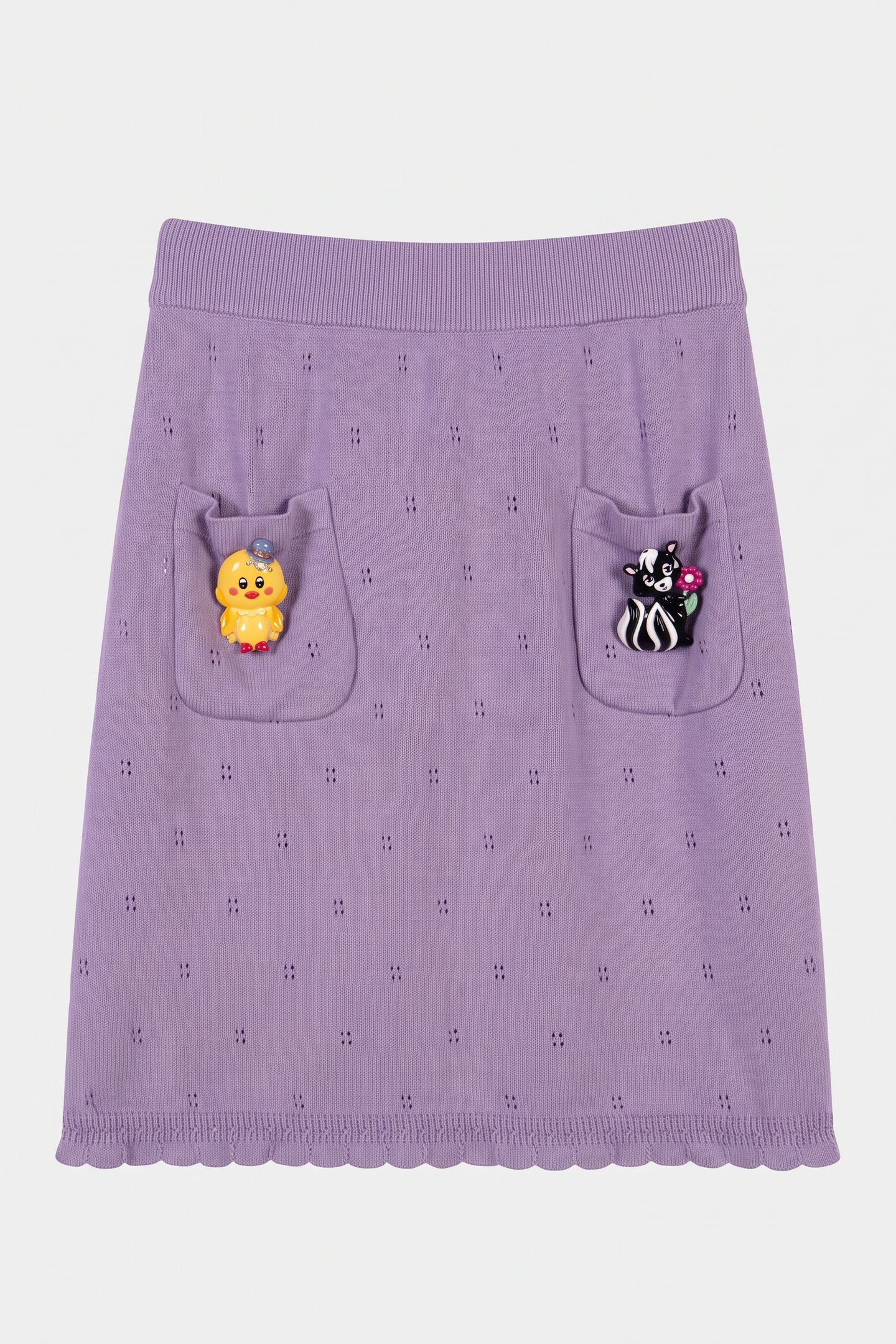 KNITTED SKIRT PURPLE 3