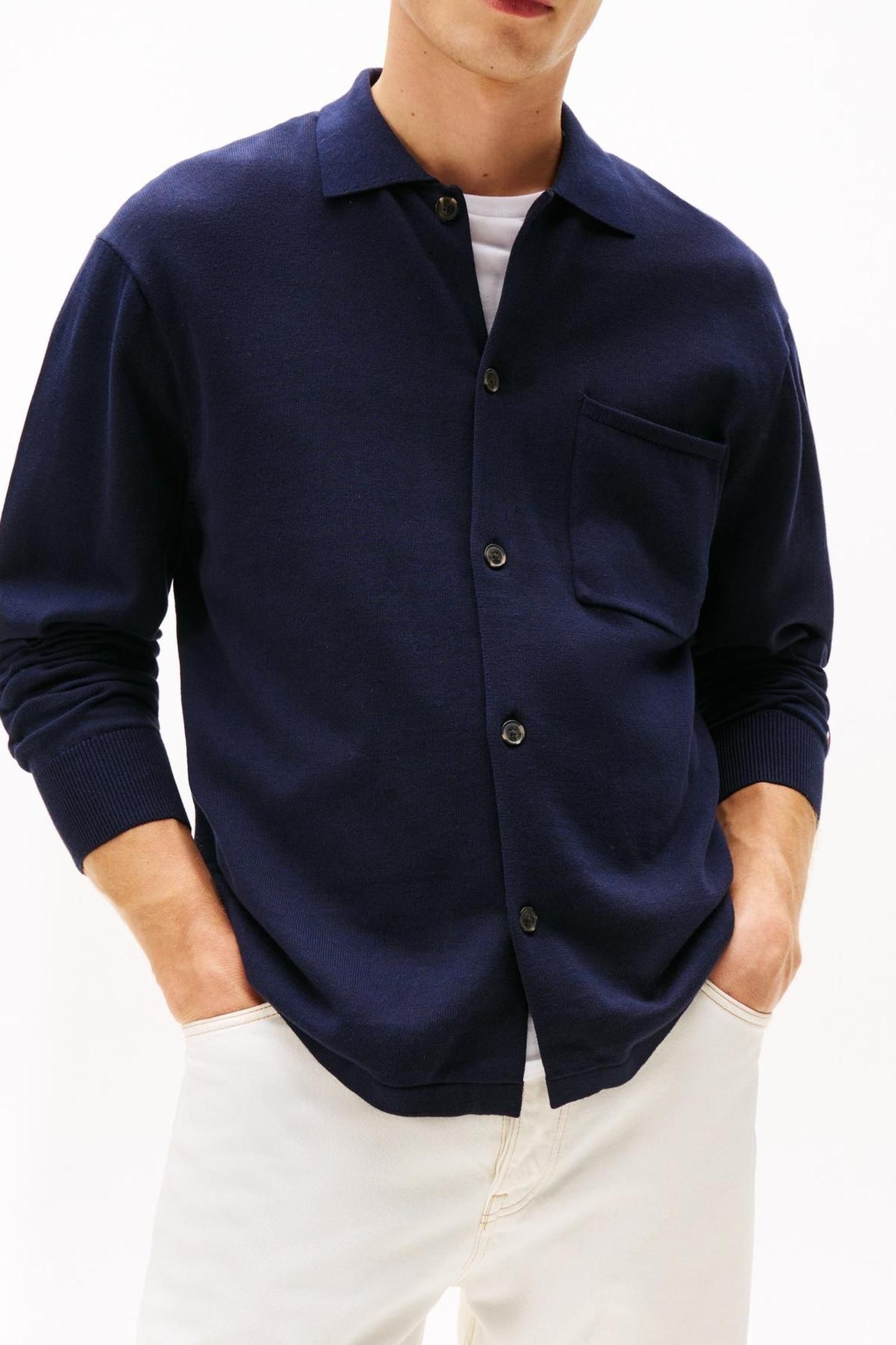 ESSENTIAL COTTON LS NAVY BLUE 3