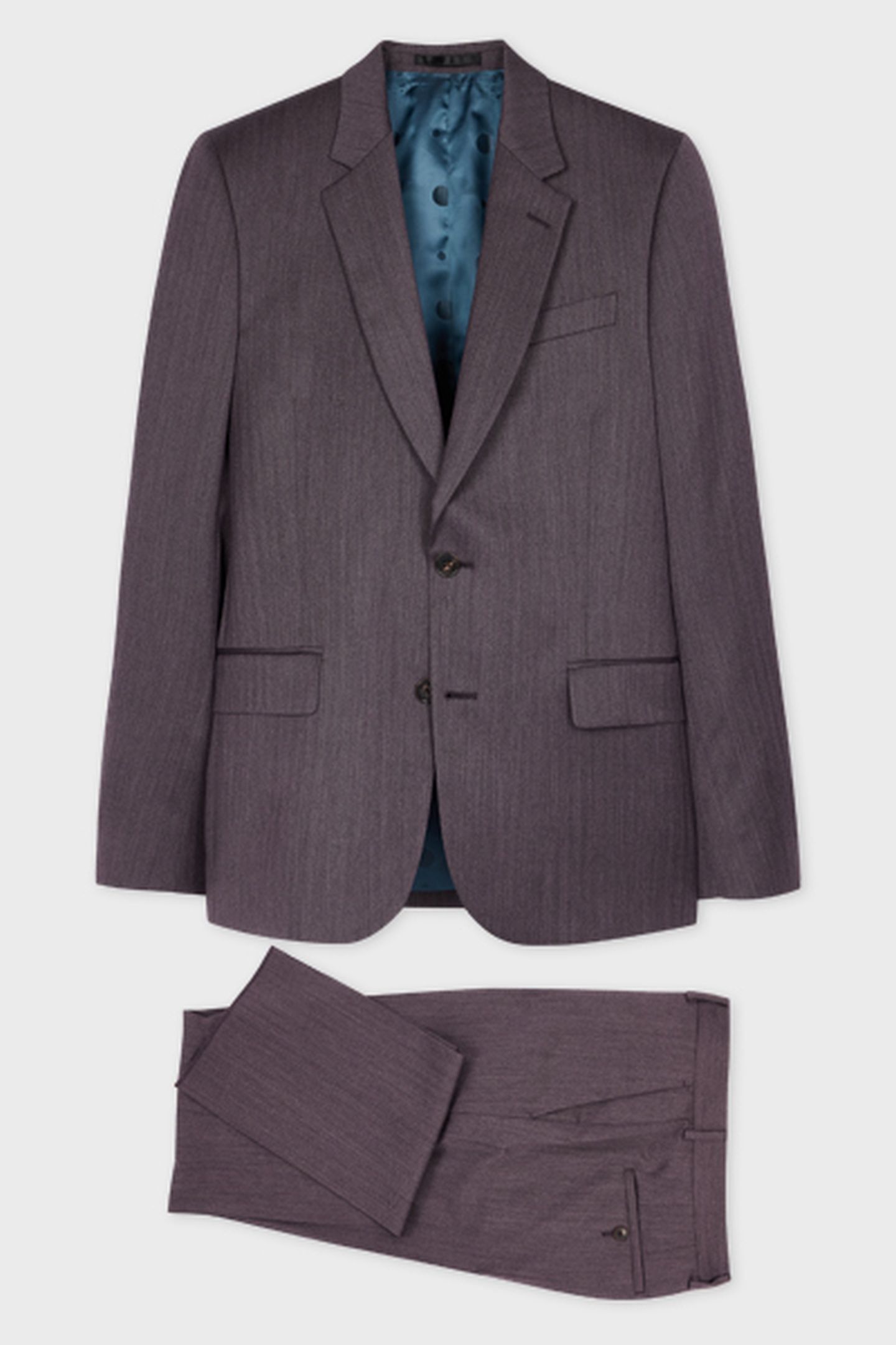 MENS TAILORED FIT 2 BUTTON SUIT PINK 3