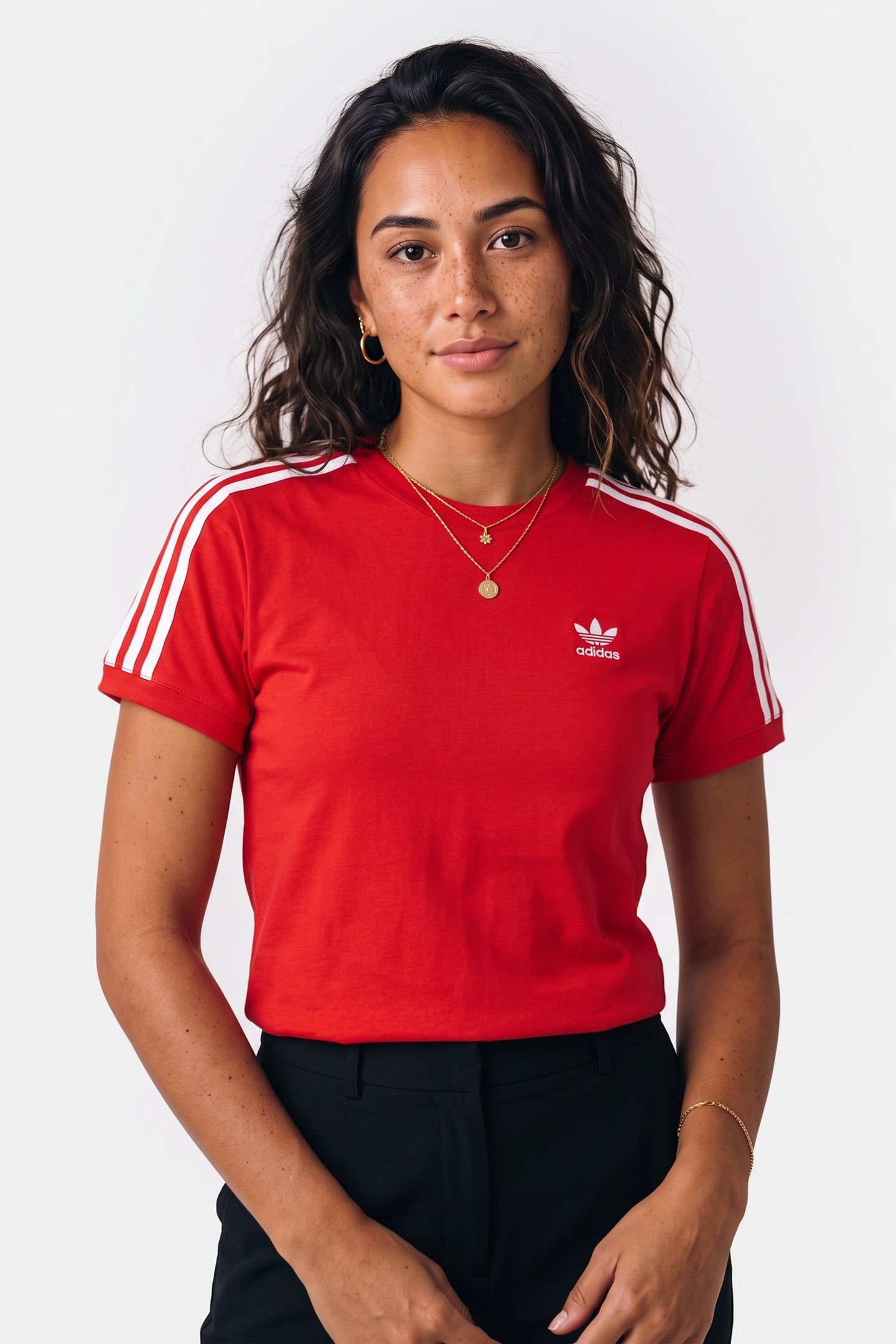 3 STRIPE TEE BETTER SCARLET 1