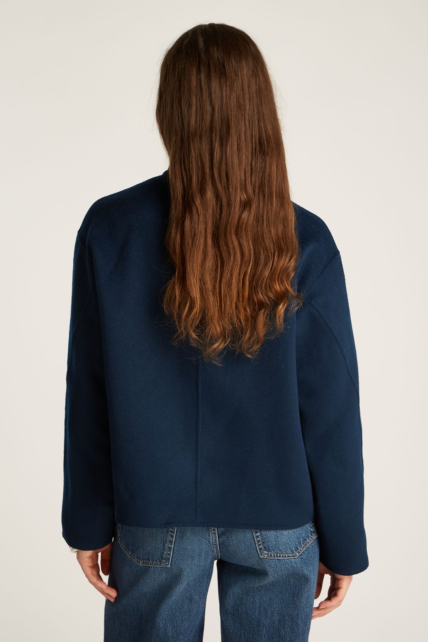 DF WOOL BOMBER JACKET DARK NIGHT NAVY 3