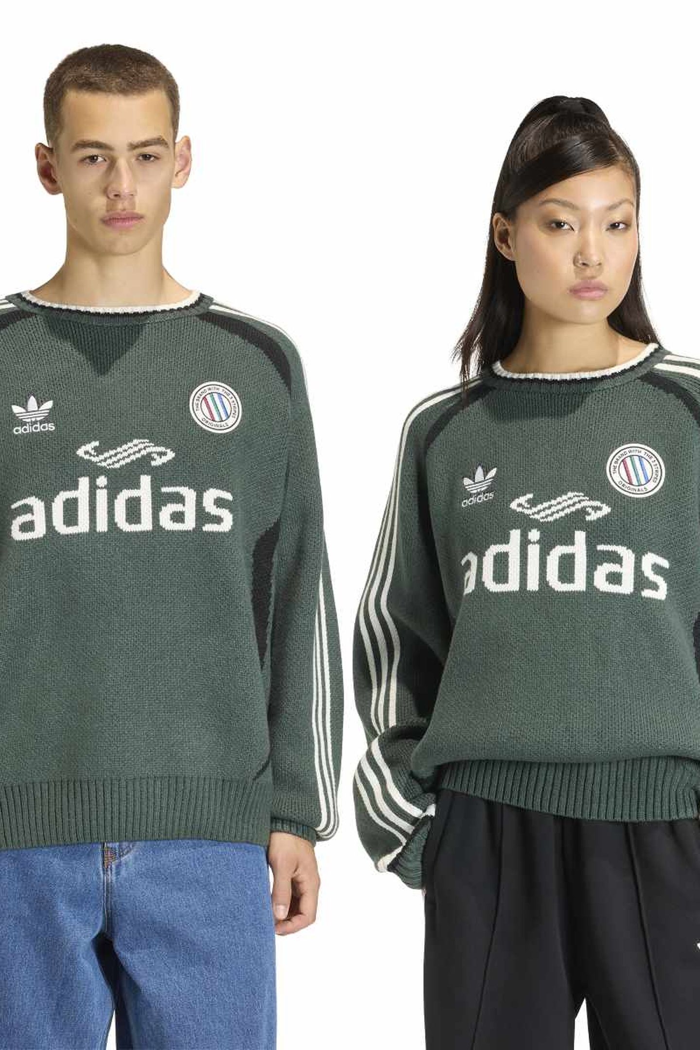 UNISEX ADICOLOR BLOKECORE PULLOVER MINERAL GREEN 3