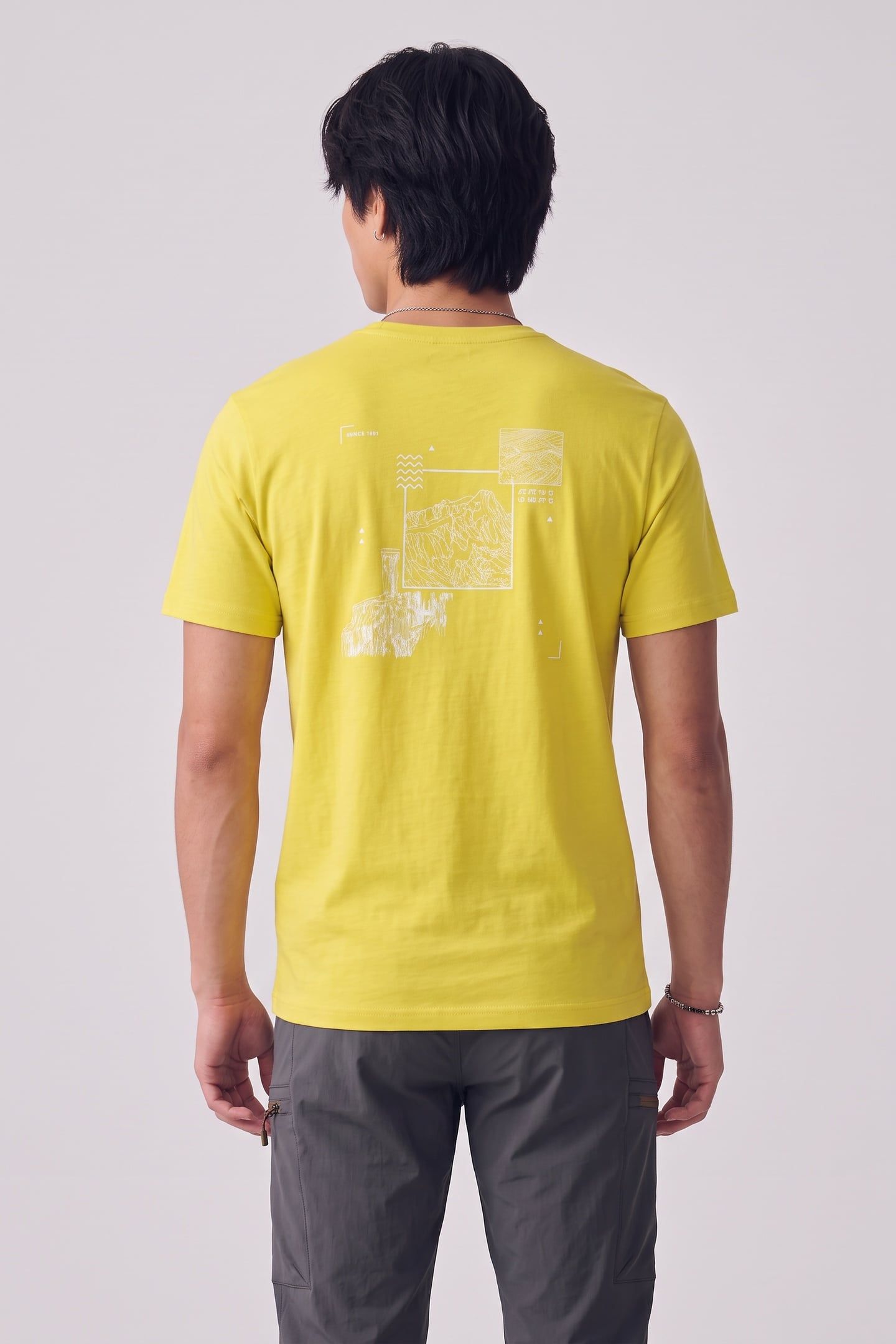 VONNAN GRAPHIC T-SHIRT PEAK TRAIL CHARTREUS 2