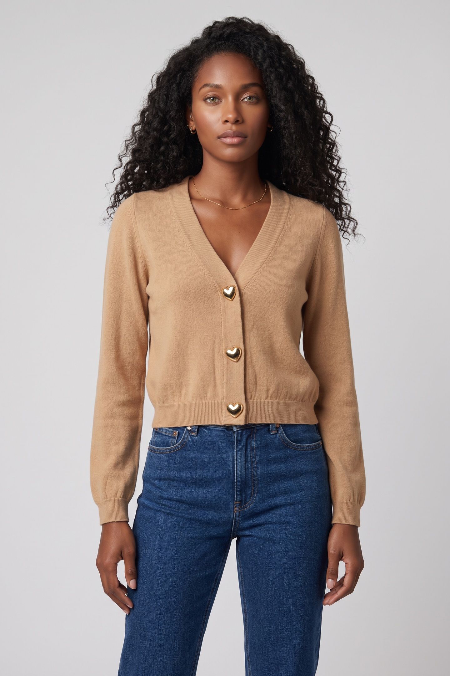 KNITTED JACKET BEIGE 1