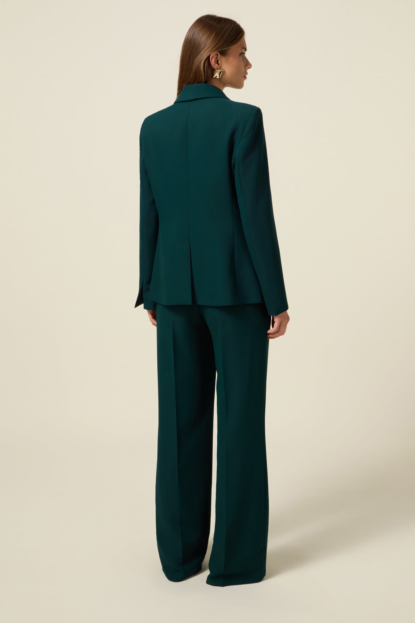 CREPE FABRIC BLAZER GREEN 3