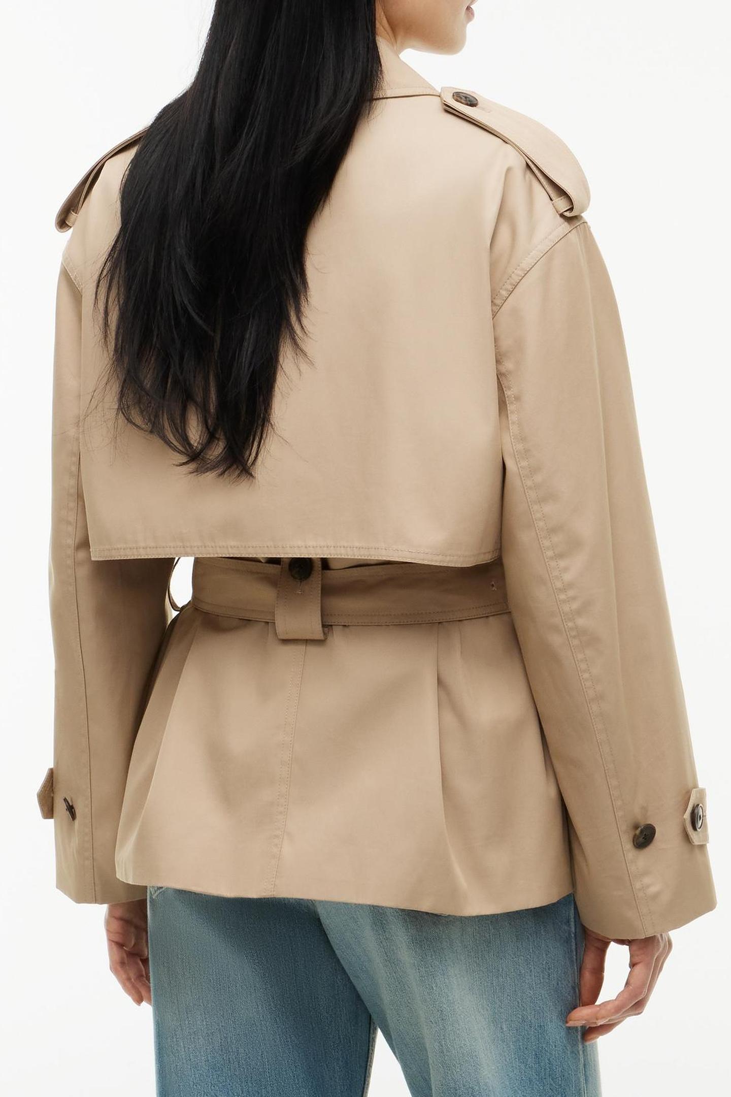 COTTON SHORT TRENCH BEIGE 3