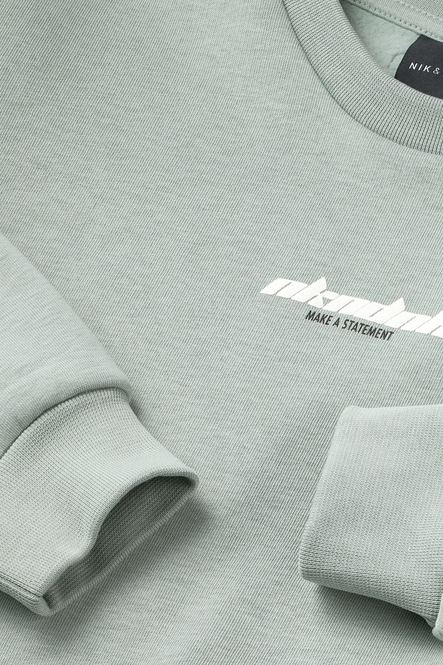 STATEMENT SWEATSHIRT MINTY GREEN 3