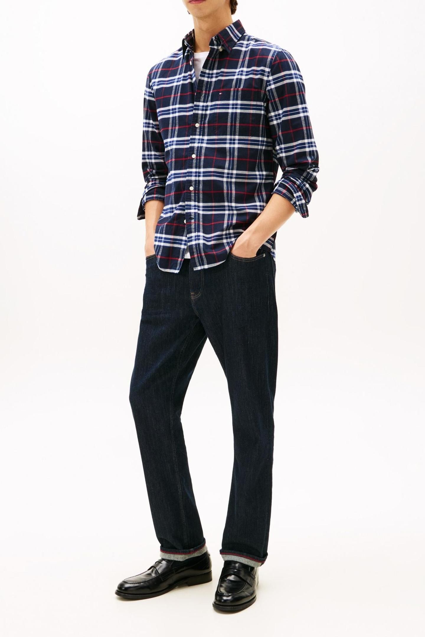 BRUSHED OXFORD CHECK DESERT SKY/CHECK 2