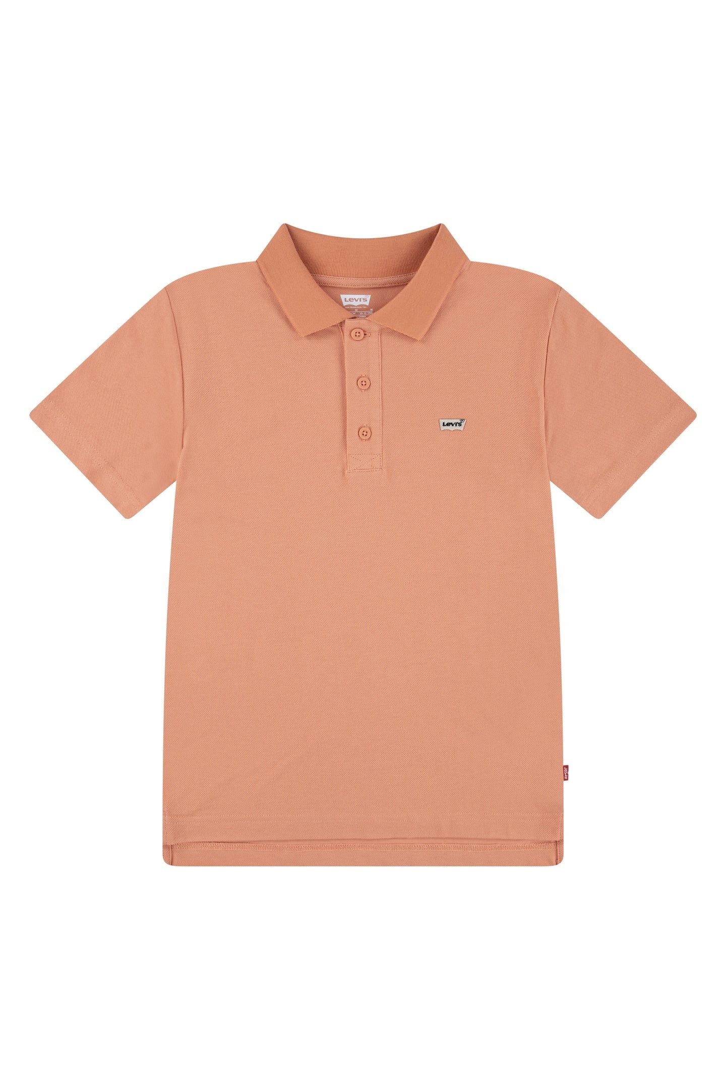 BOYS BACK NECK TAPE POLO TAWNY ORANGE 1
