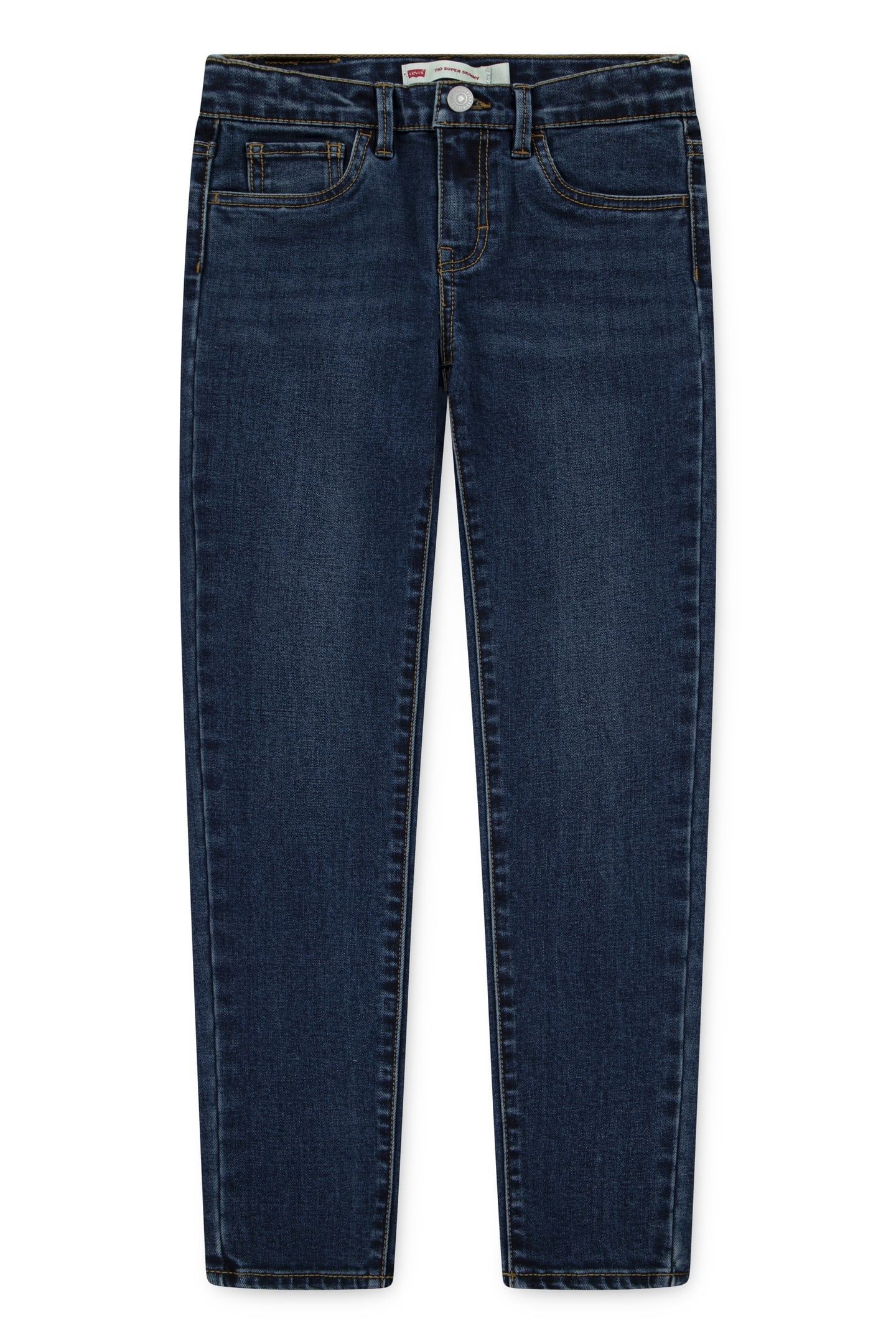 GIRLS 710 SUPER SKINNY ESSENTIAL BLUE 1