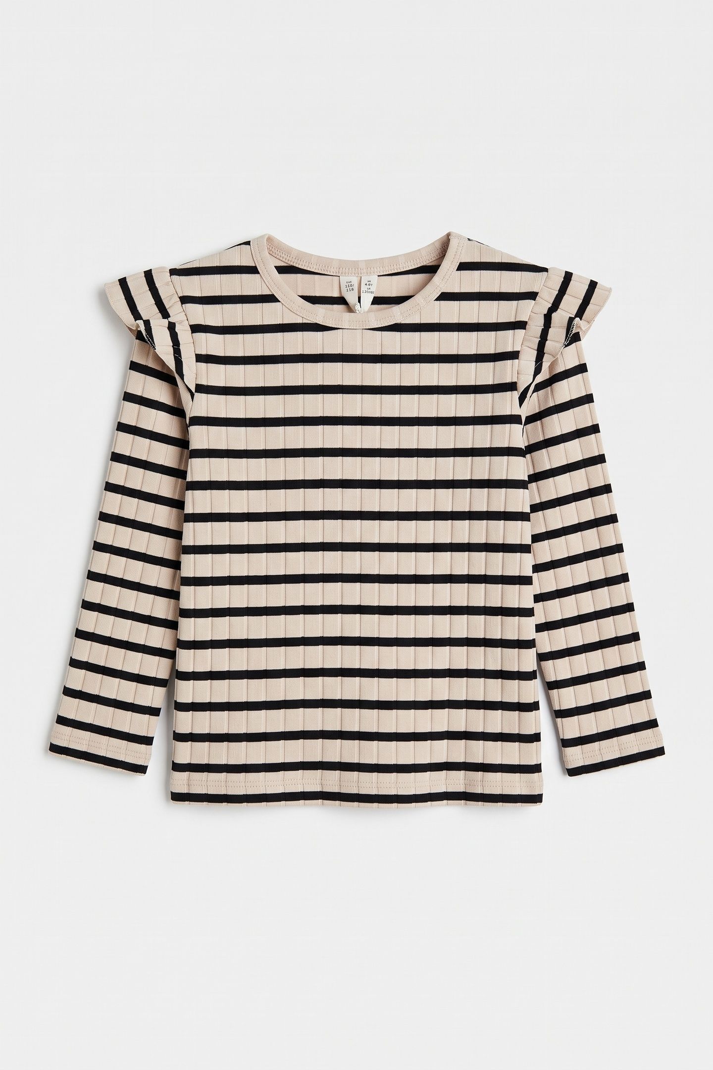 IRMA FRILL LS TOP BLACK 2