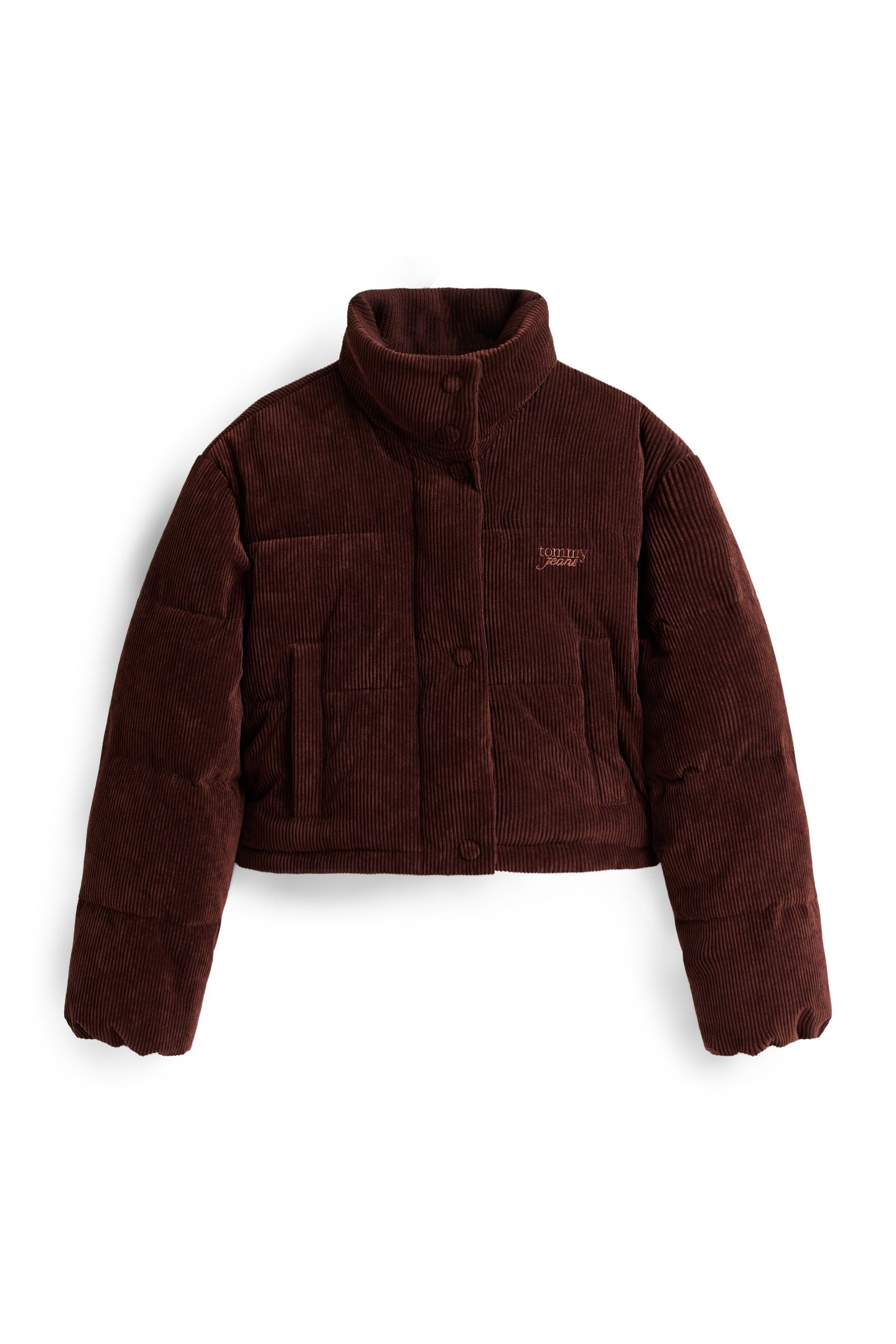 TJW CORD PUFFER JACKET RICH BROWN 4