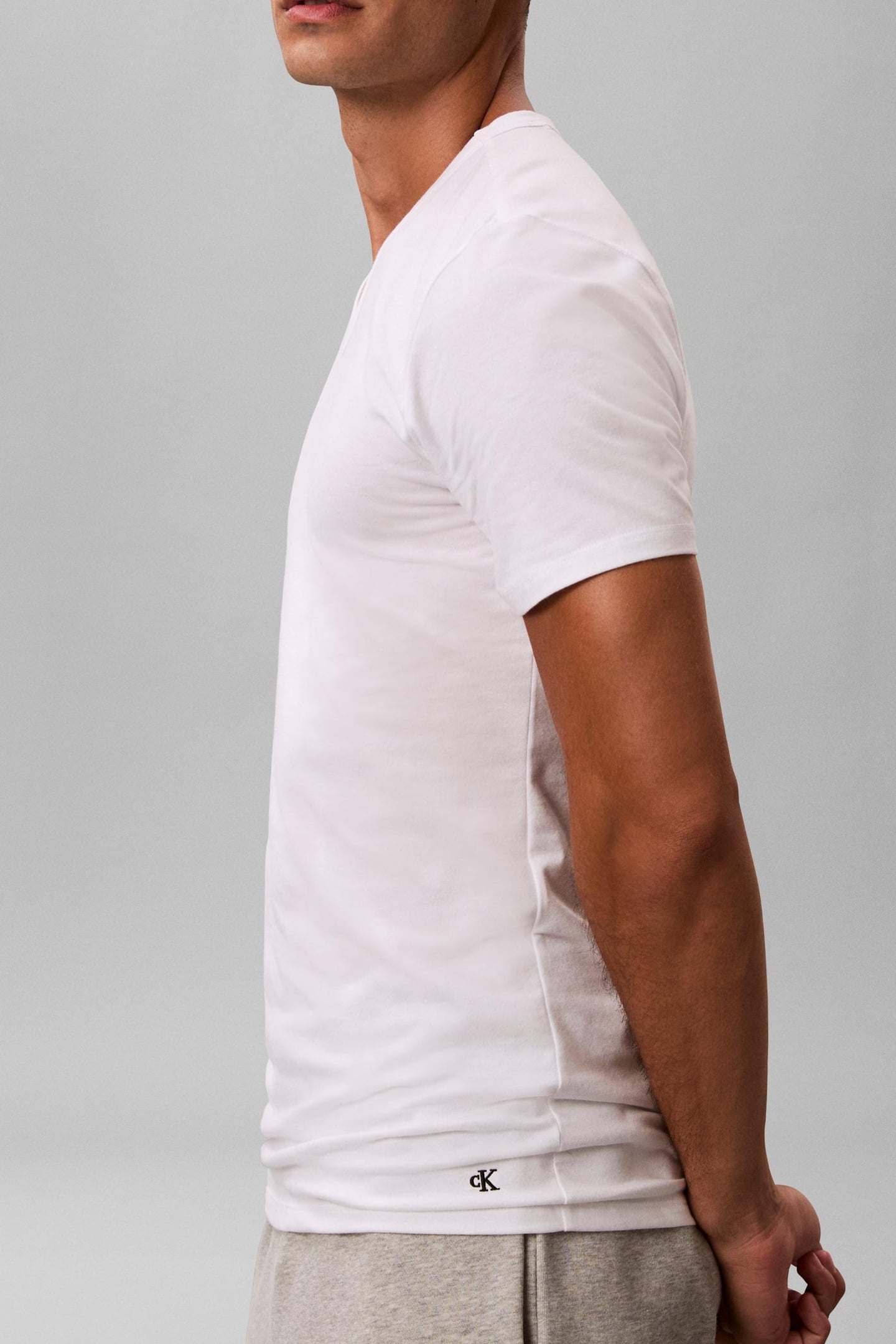 S/S V NECK 3-PACK WHITE 5