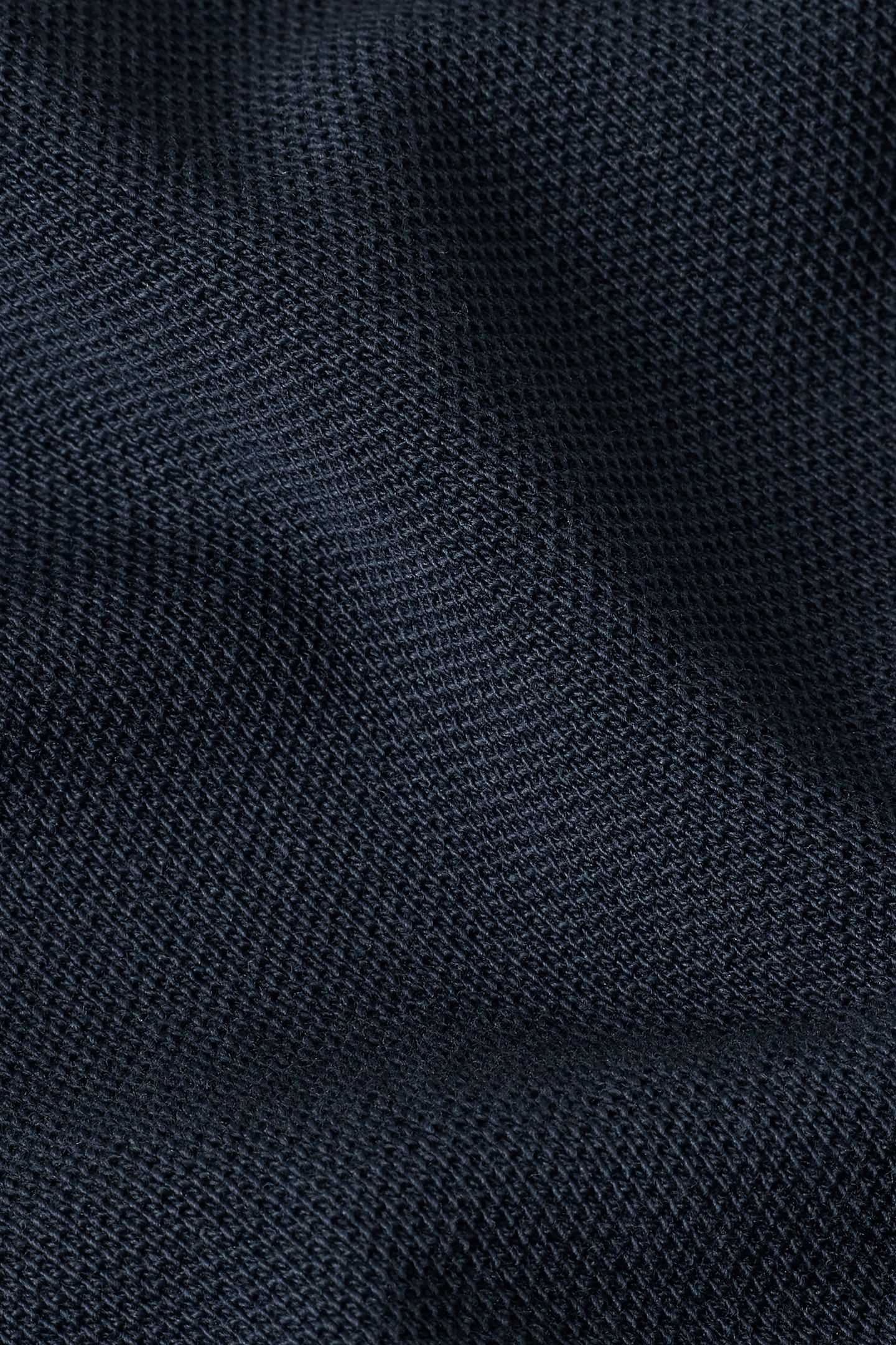 STRIPED COLLAR SLIM POLO S/S BLUE 5