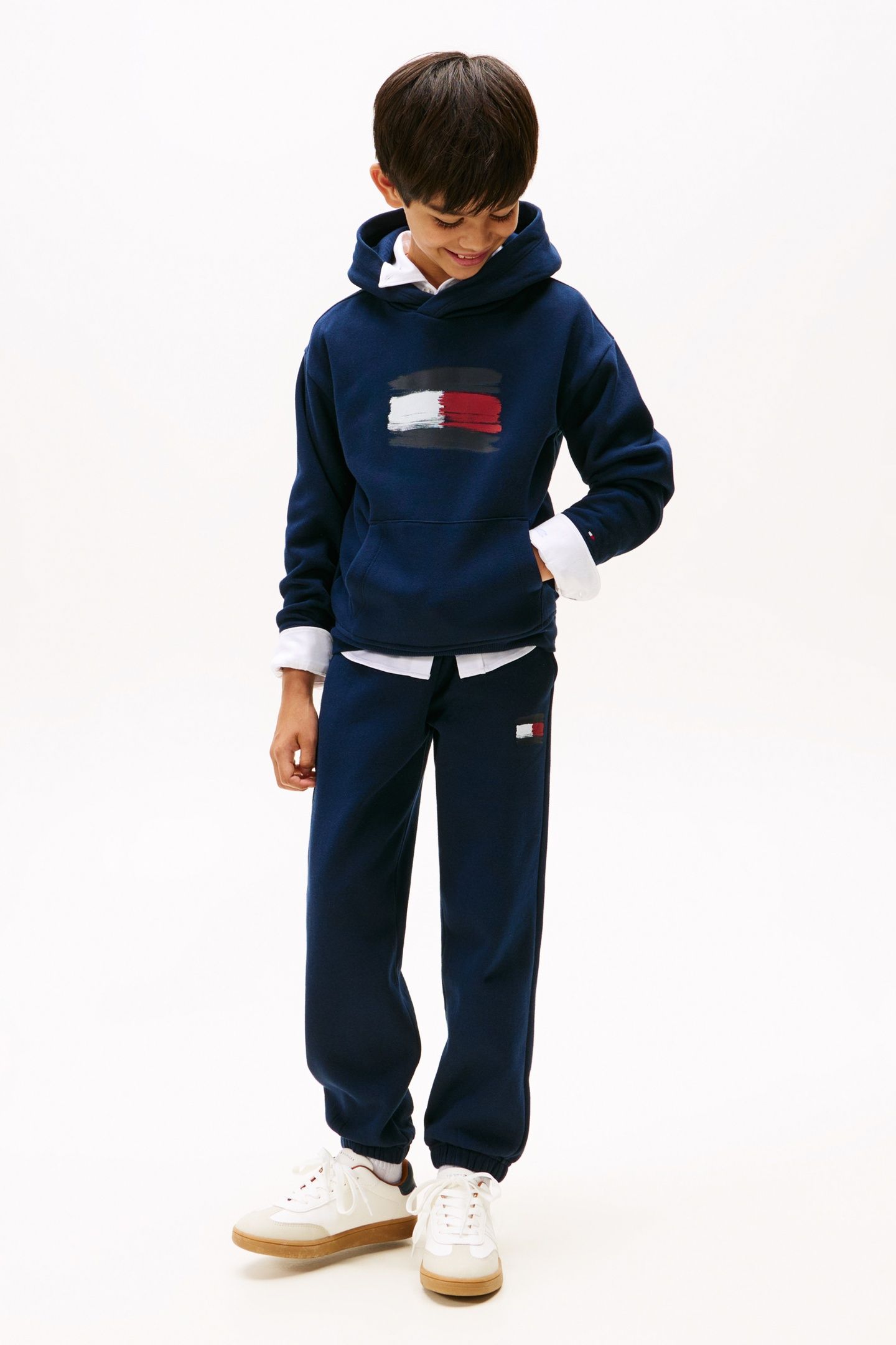 BOYS FLAG HOODIE DARK NIGHT NAVY 3
