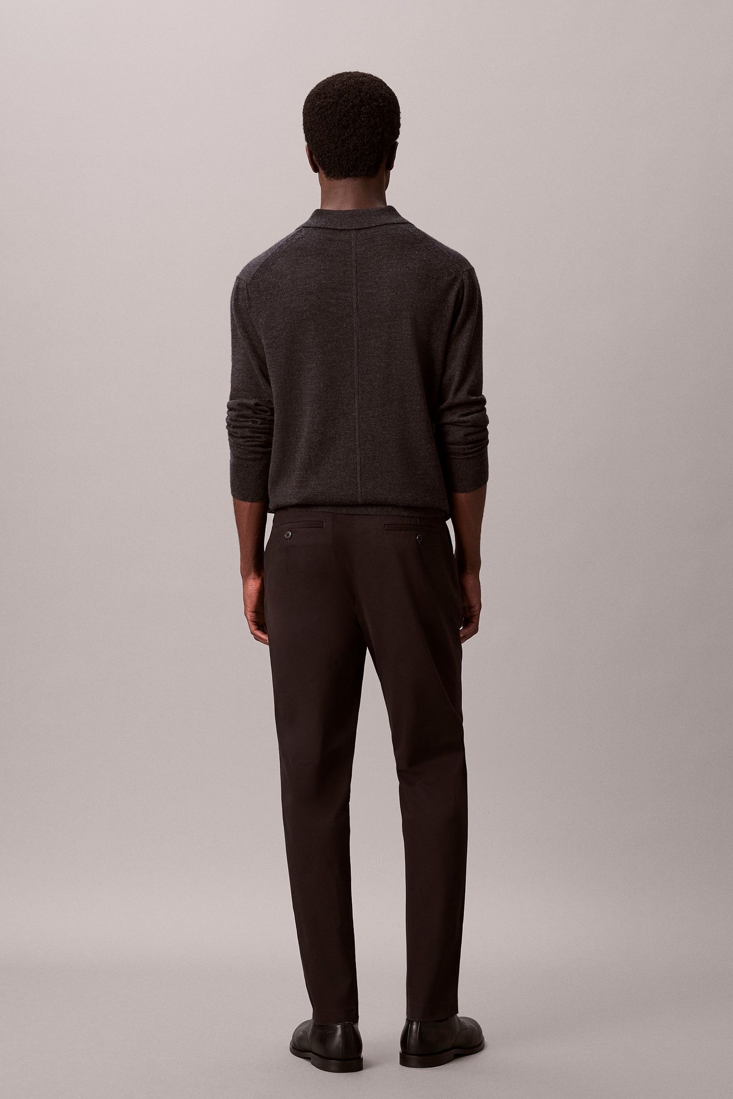 SLIM TAPERED SATEEN BLACK 2