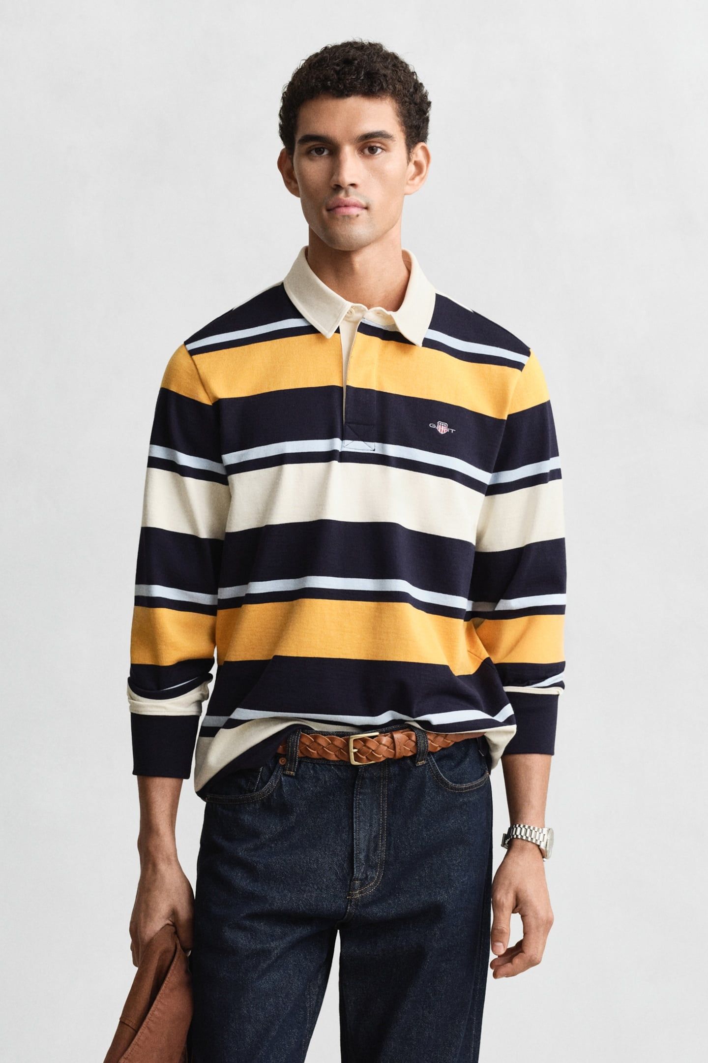 STRIPED HEAVY RUGGER EVENING BLUE 1