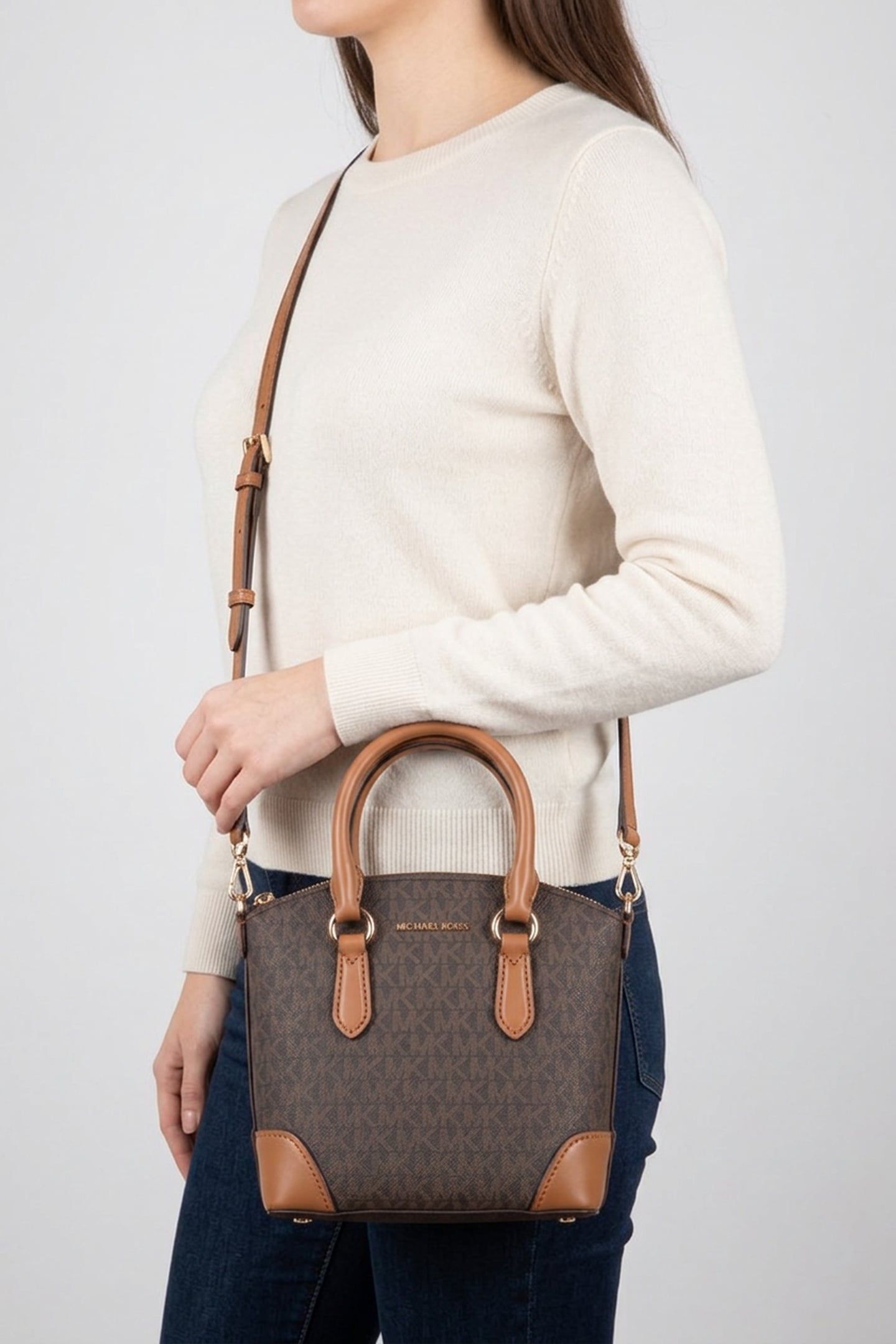 SMALL NS DOME MESSENGER BROWN/ACORN 3