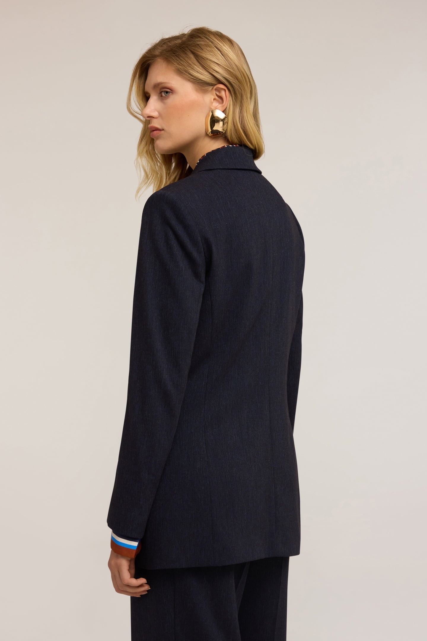 LONG DOUBLE-BREASTED JACKET BLUE 4