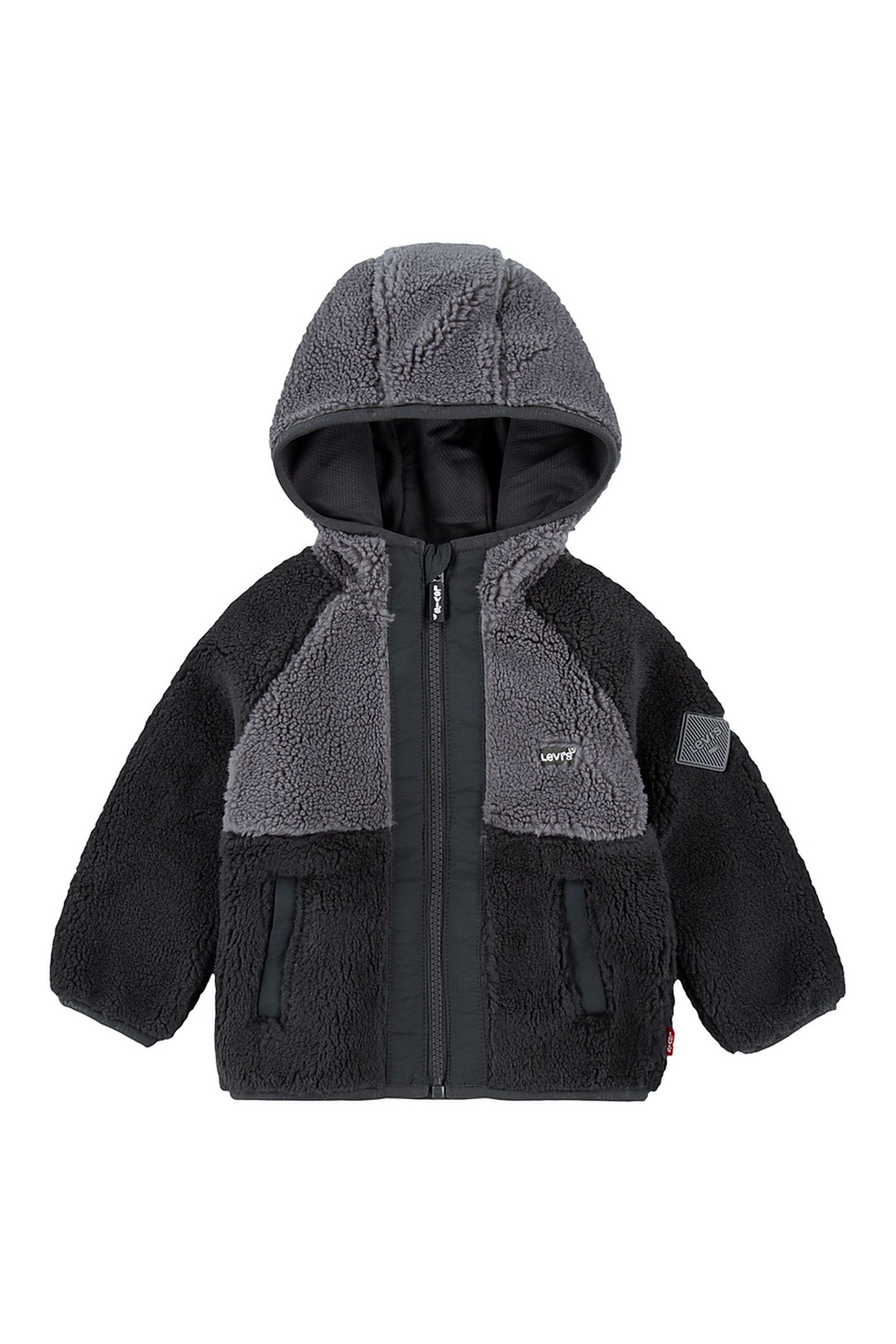 BOYS SHERPA JACKET PIRATE BLACK 1