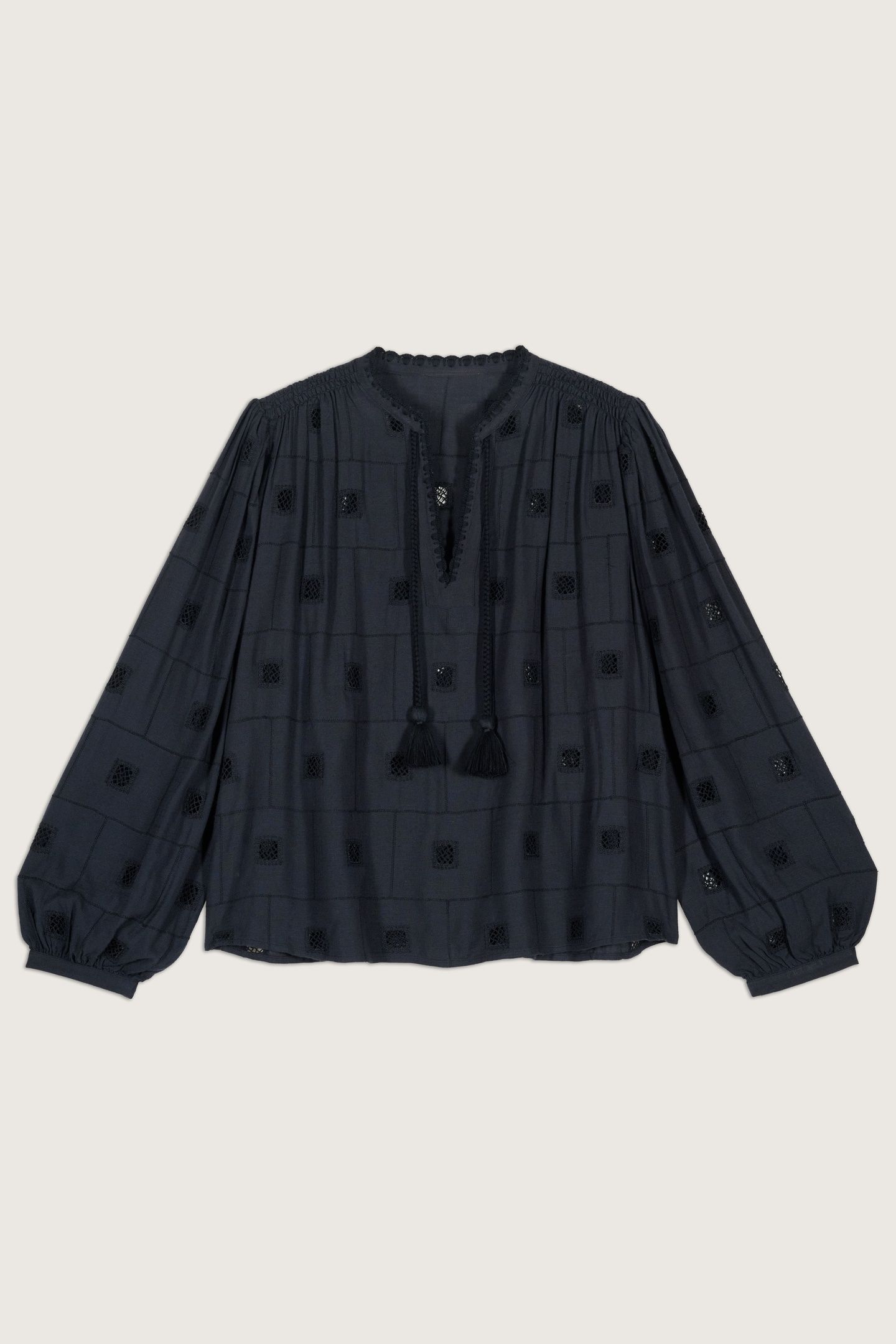 LONG SLEEVES BLOUSE CARBONE 2