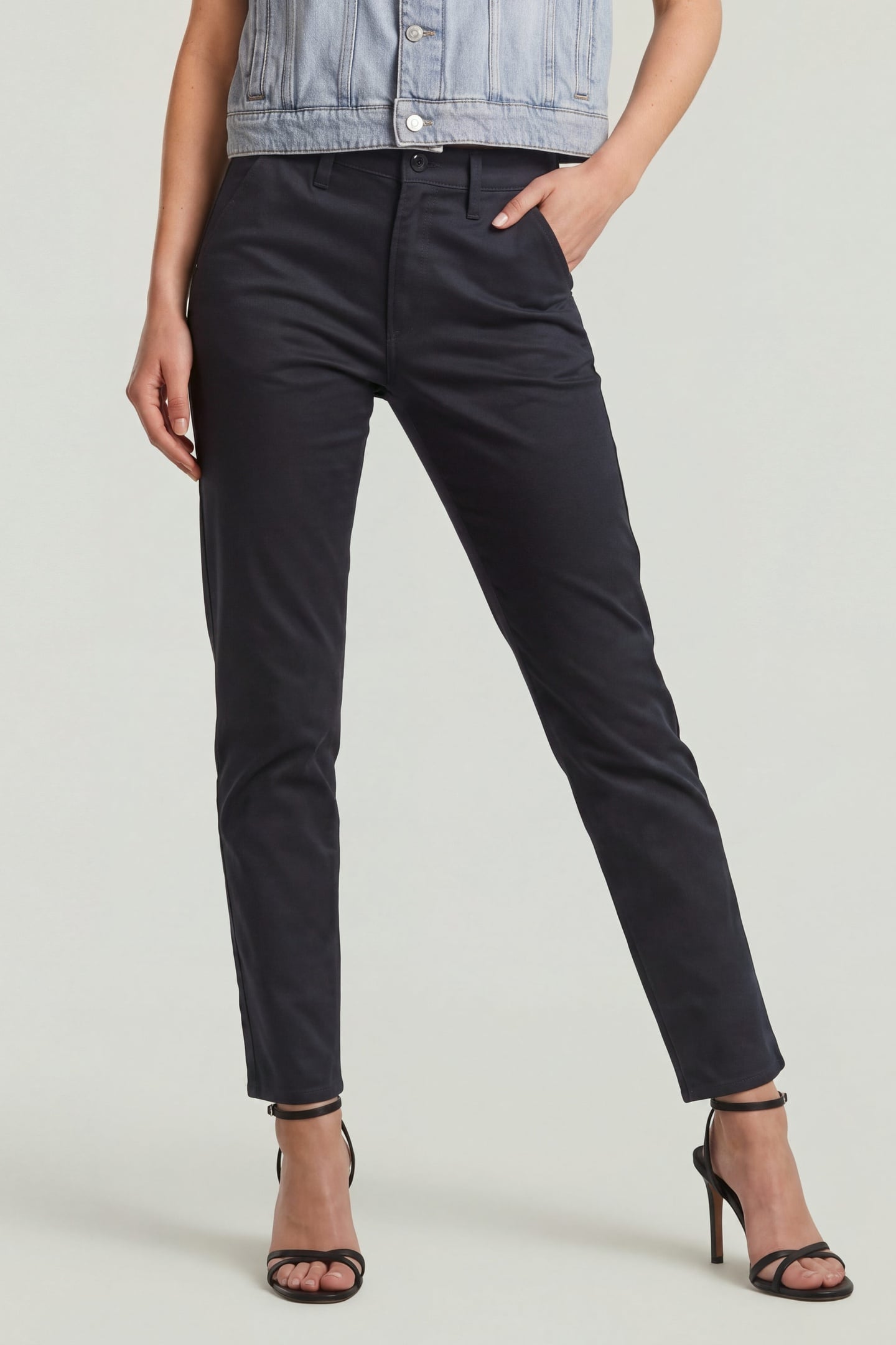 SLIM CHINO BLACK 1