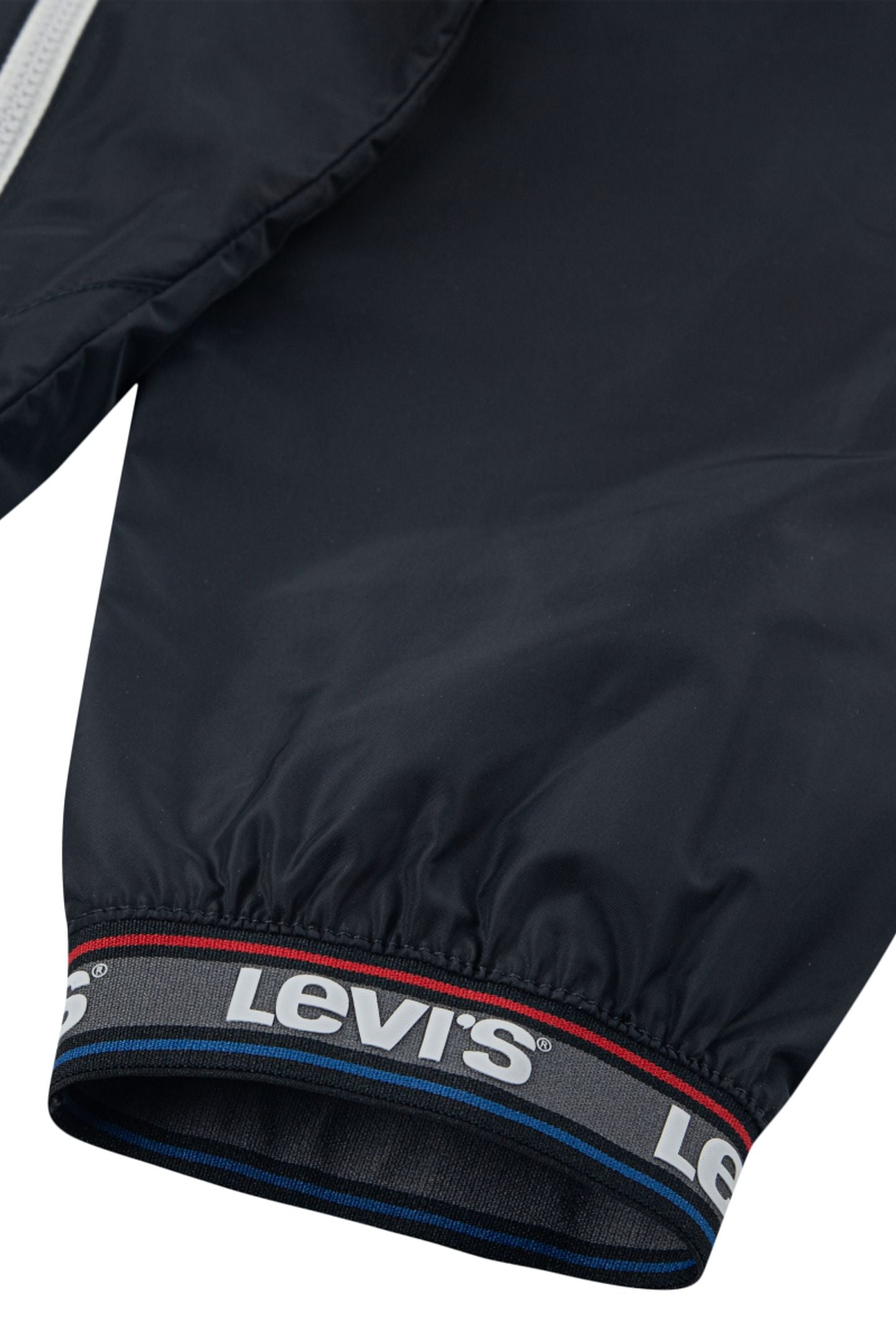 BOYS LOGO TAPE DETAILED WIND JACKET JET BLACK 3