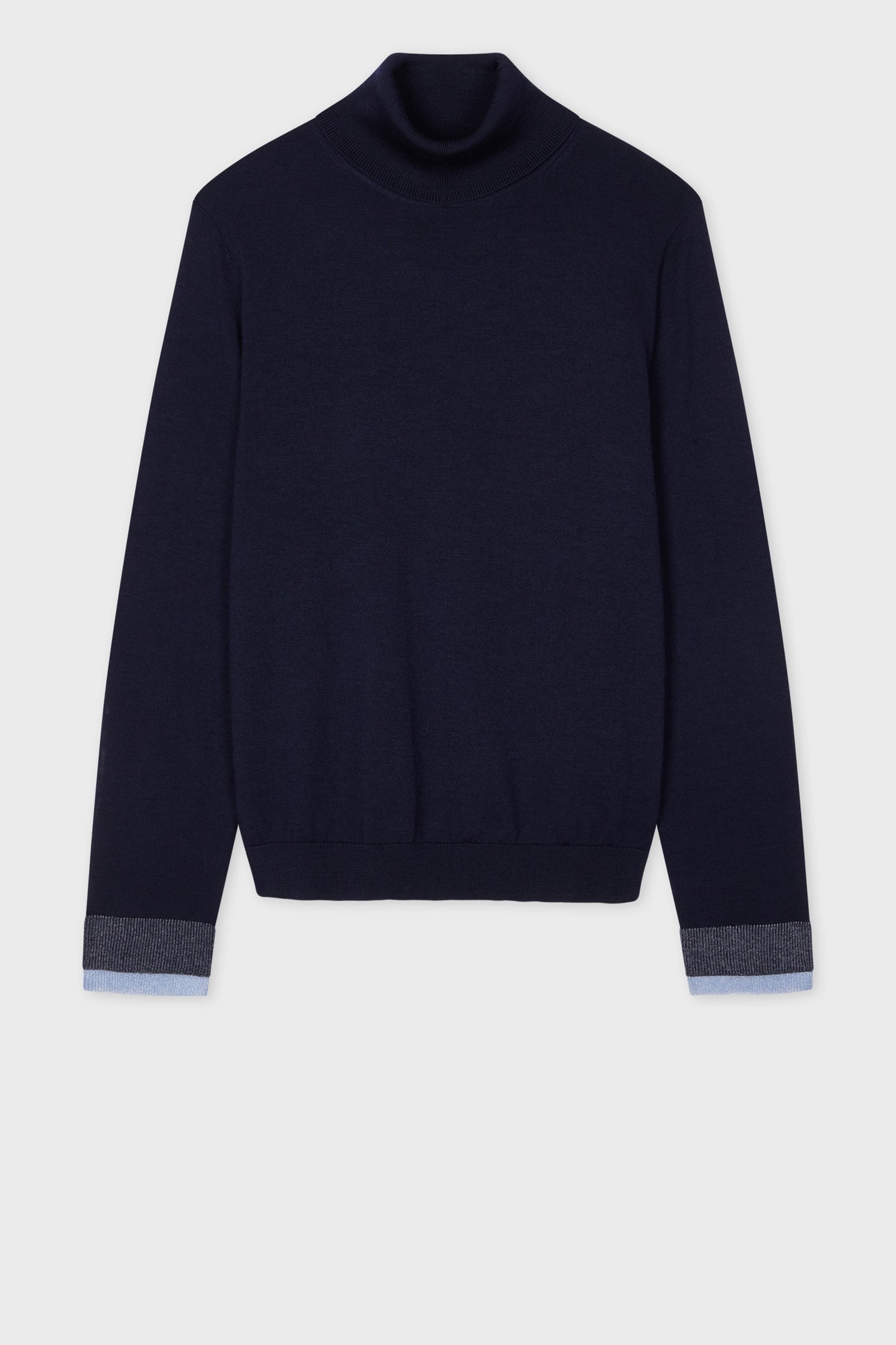 WOMENS KNITTED SWEATER ROLL NECK VERY DARK NAVY 4