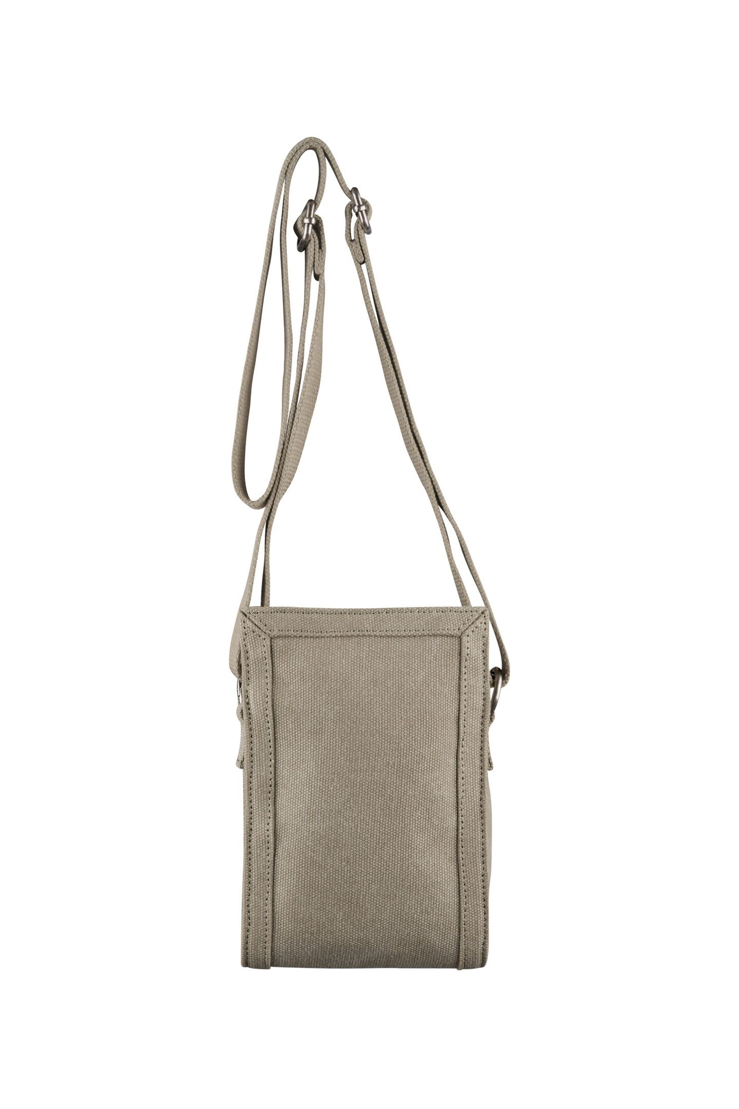 UNISEX CROSSBODY POUCH UPCYCLED KHAKI 2