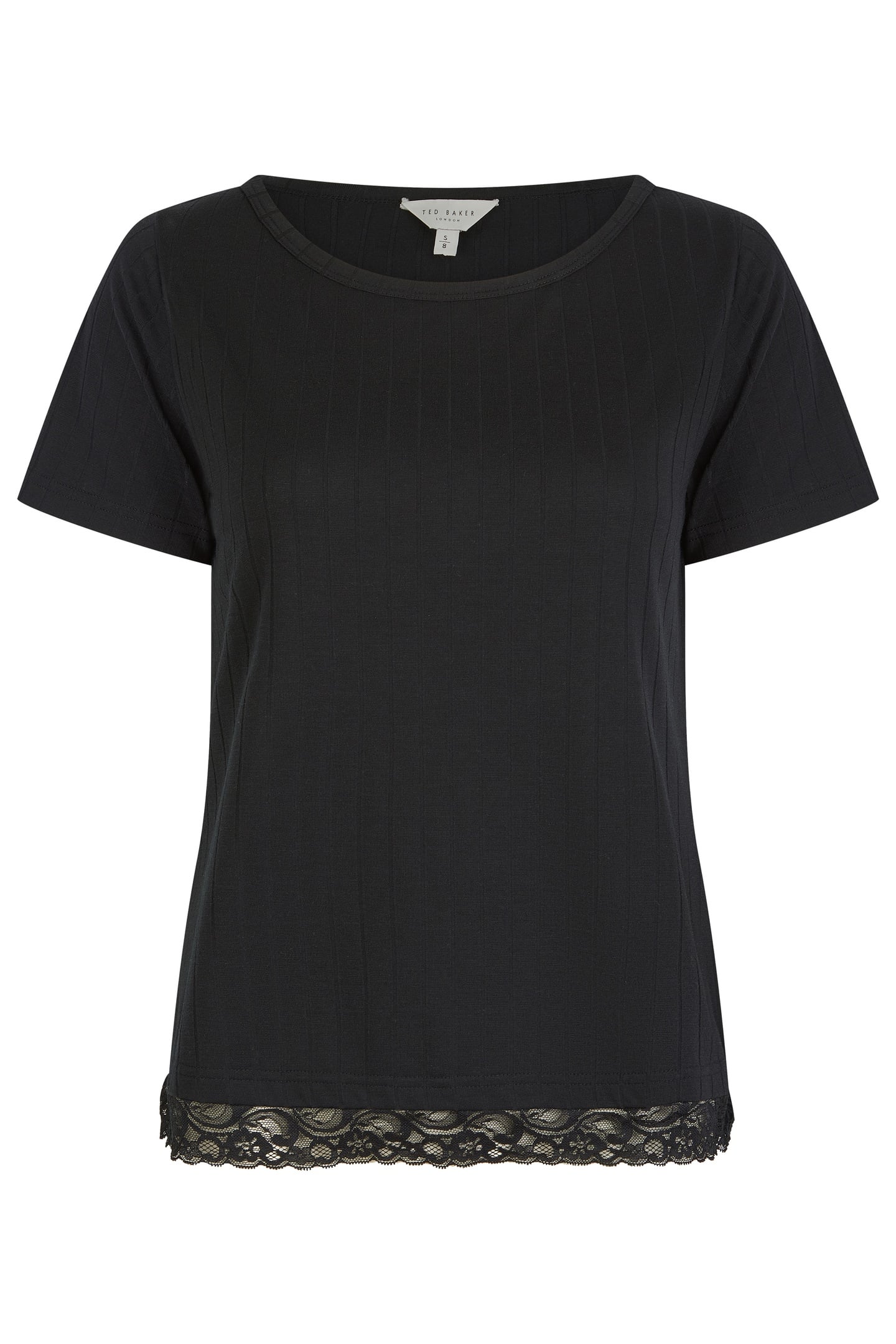 KELLY DROP NEEDLE JERSEY PYJAMA JET BLACK 1