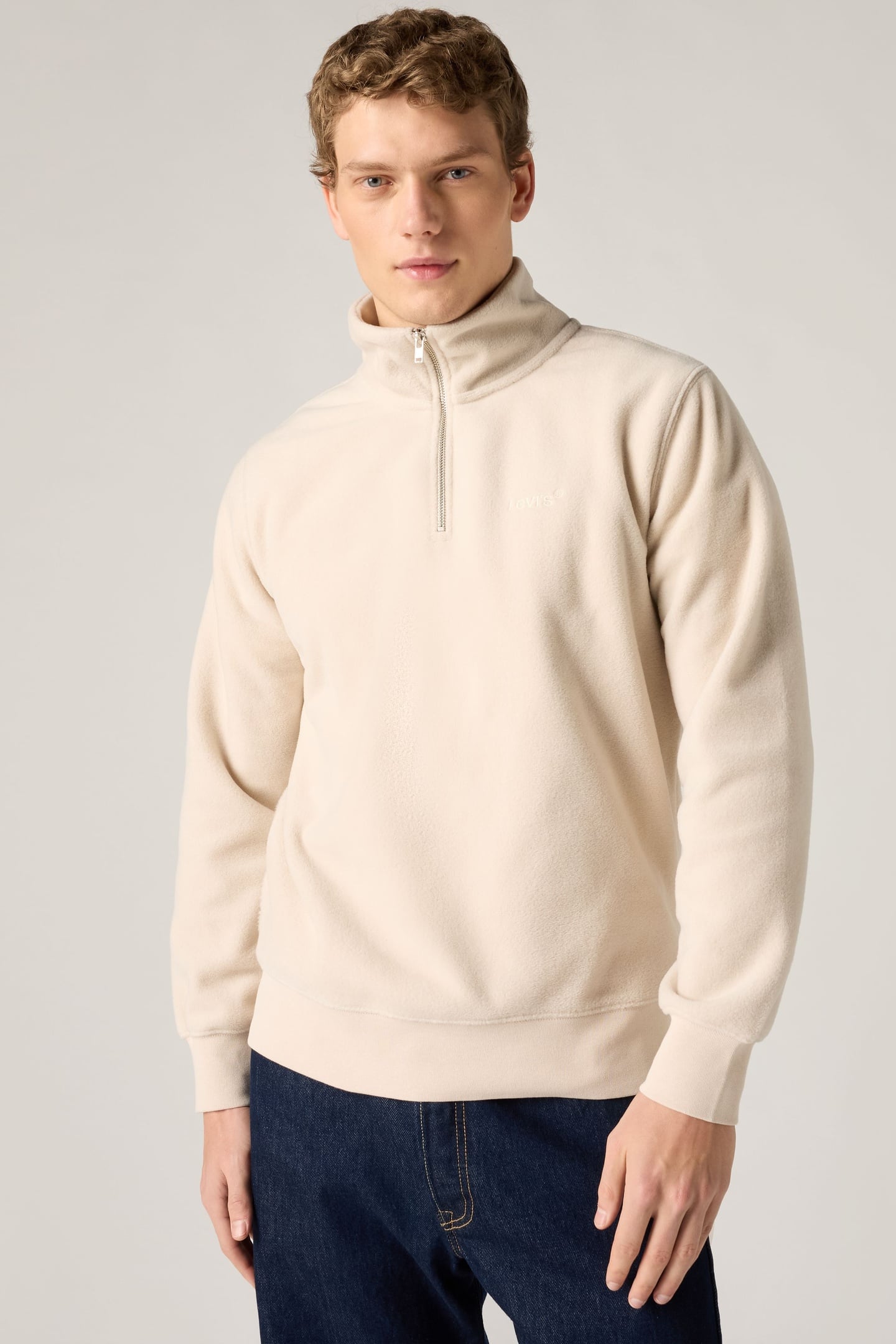 LSEORIGINAL HM 1/4 ZIP PUMICE STONE 3