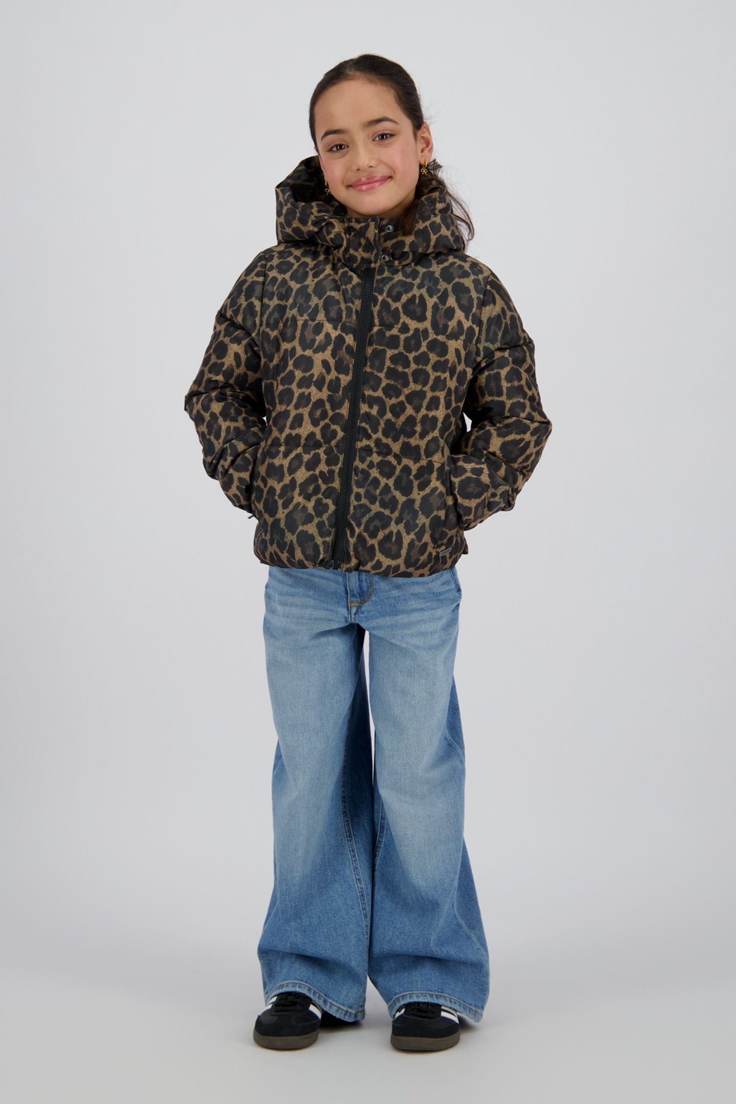 GIRLS TIGELLE JACKET OUTDOOR MULTICOLOR BROWN 1