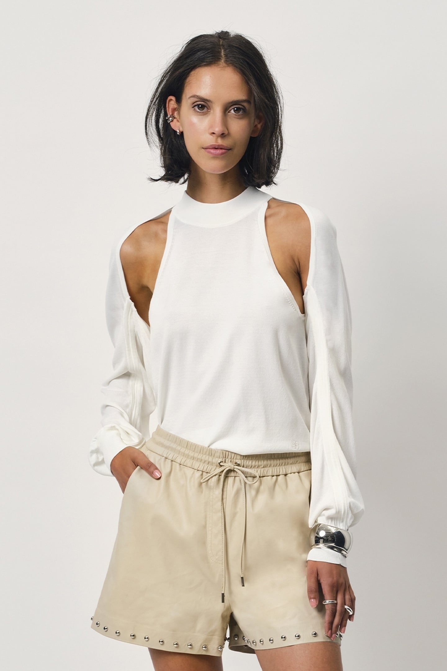 VANGIE BOLERO & HALTER TWINSET MILK WHITE 4