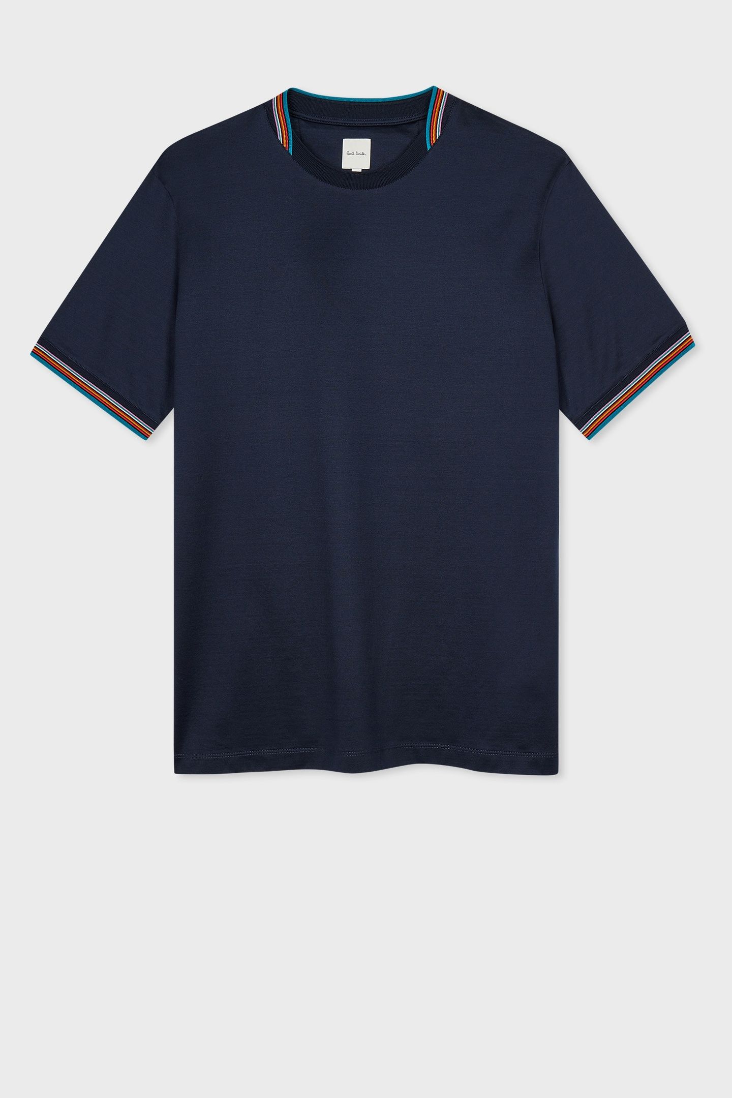 MENS STRIPE DETAIL TSHIRT VERY DARK NAVY 1