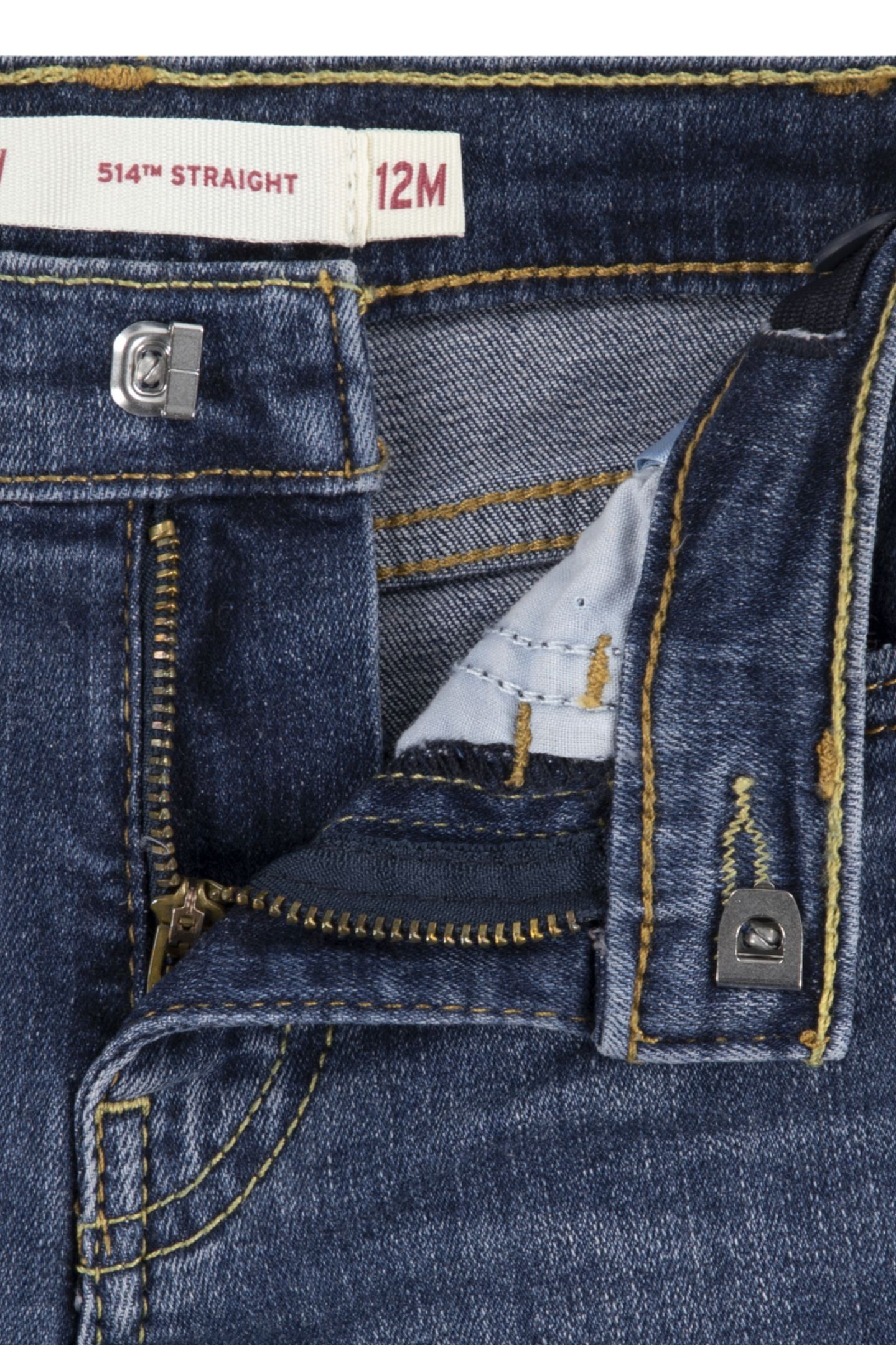 BOYS 514 STRAIGHT FIT JEANS DARK LIGHT 4