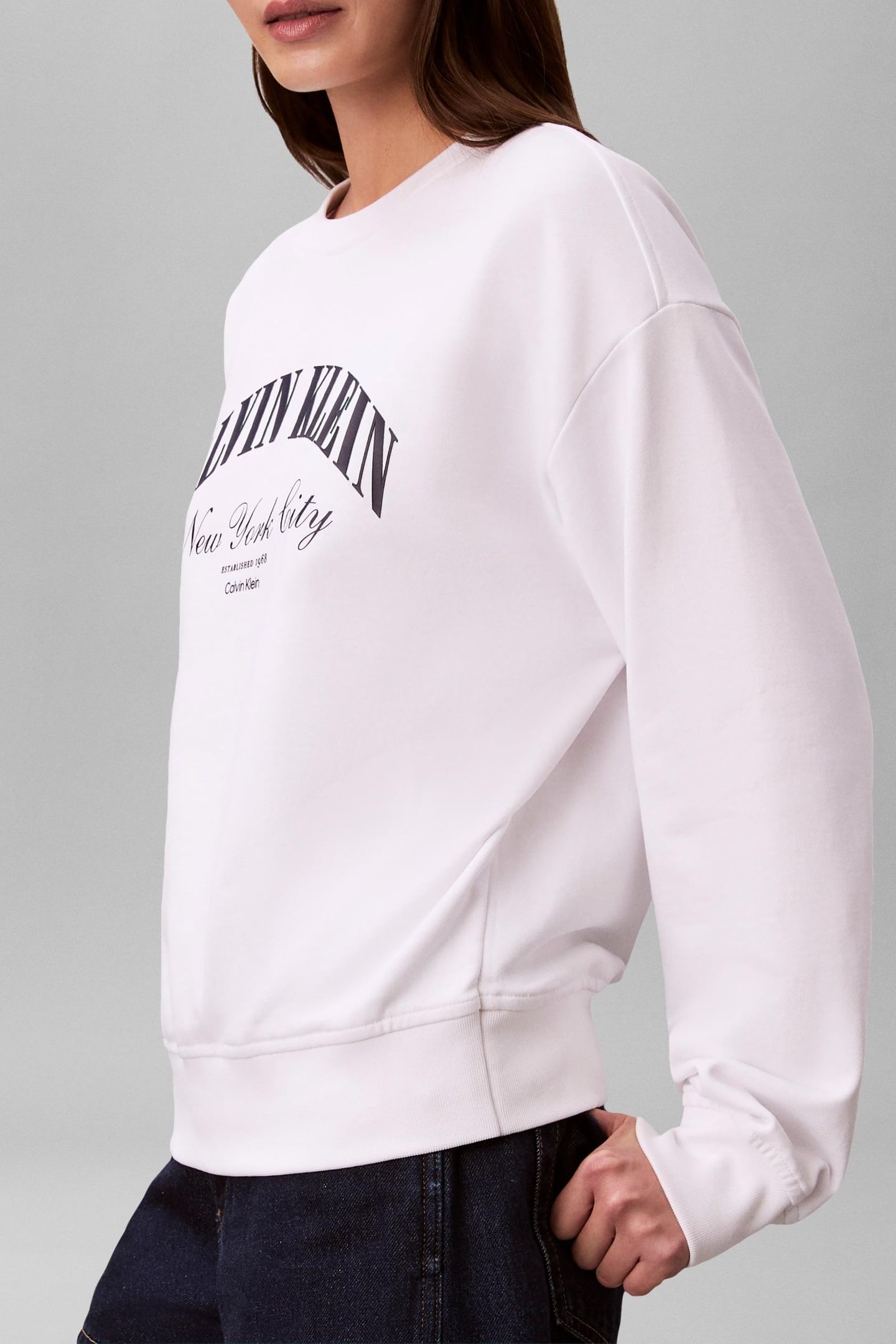 LOGO GRAPHIC CREWNECK BRIGHT WHITE 5