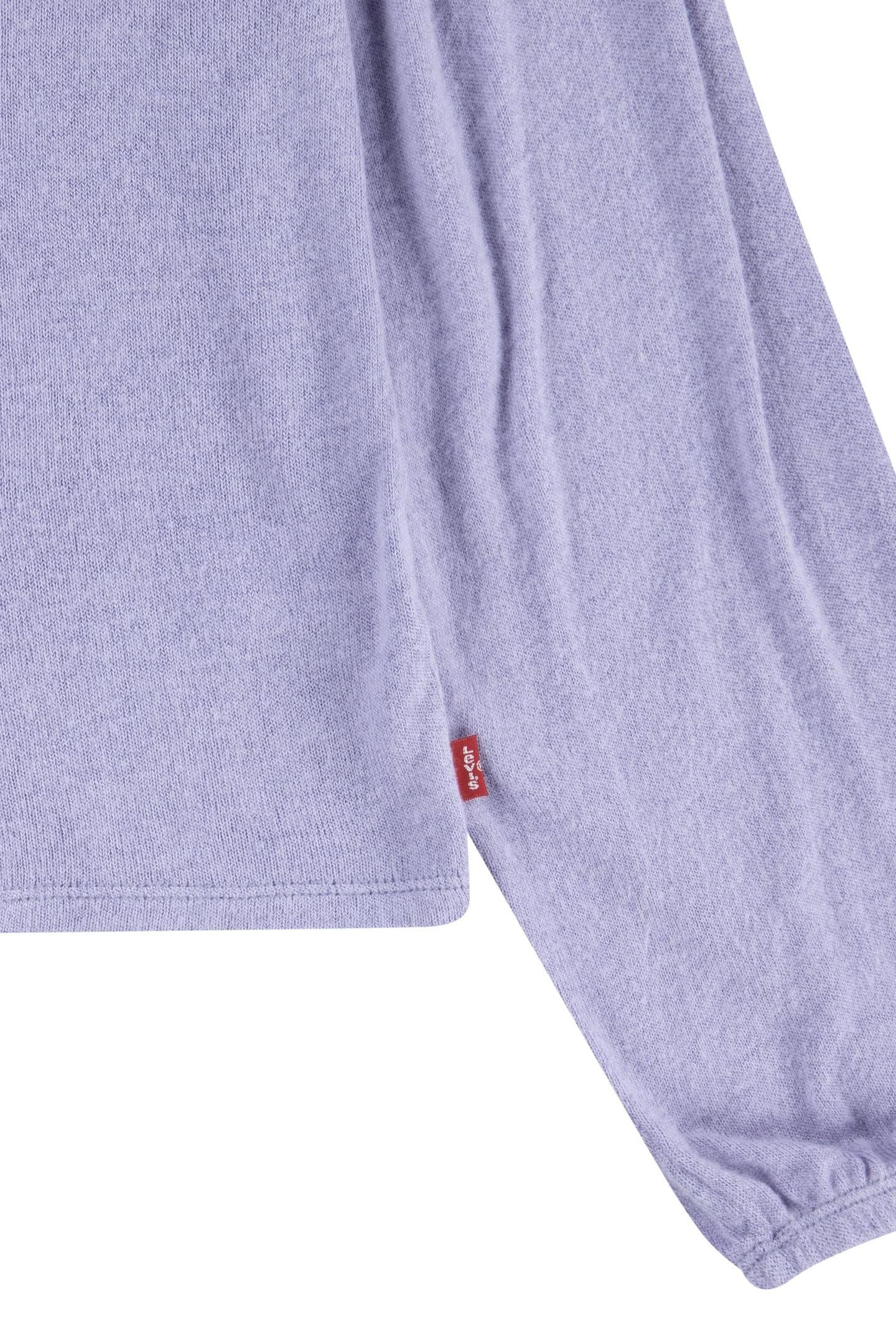 GIRLS HACCI SOLID LS KNIT TOP HEIRLOOM LILAC 4