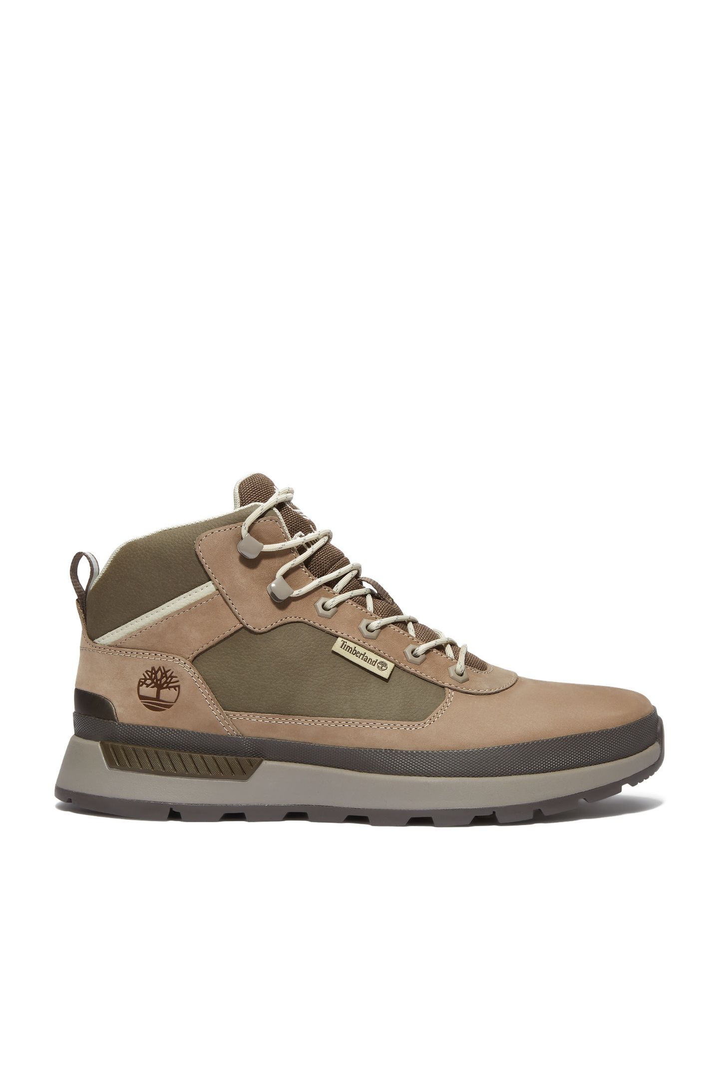 FIELD TREKKER MID LACE UP SNEAKER MD GREY NUBUCK BROWN 1