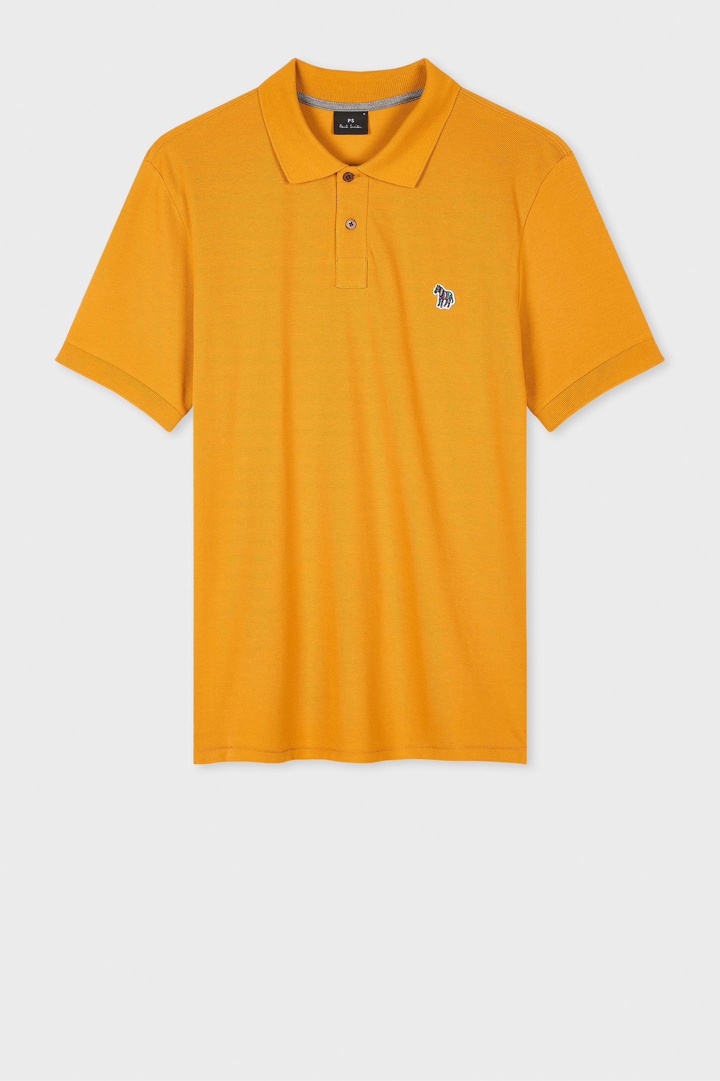 MENS REG FIT SS POLO SHIRT ZEBRA OCHRE 4