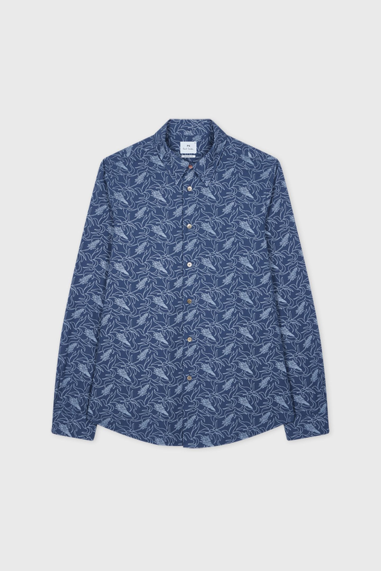 MENS LS TAILORED FIT SHIRT COBALT BLUE 2
