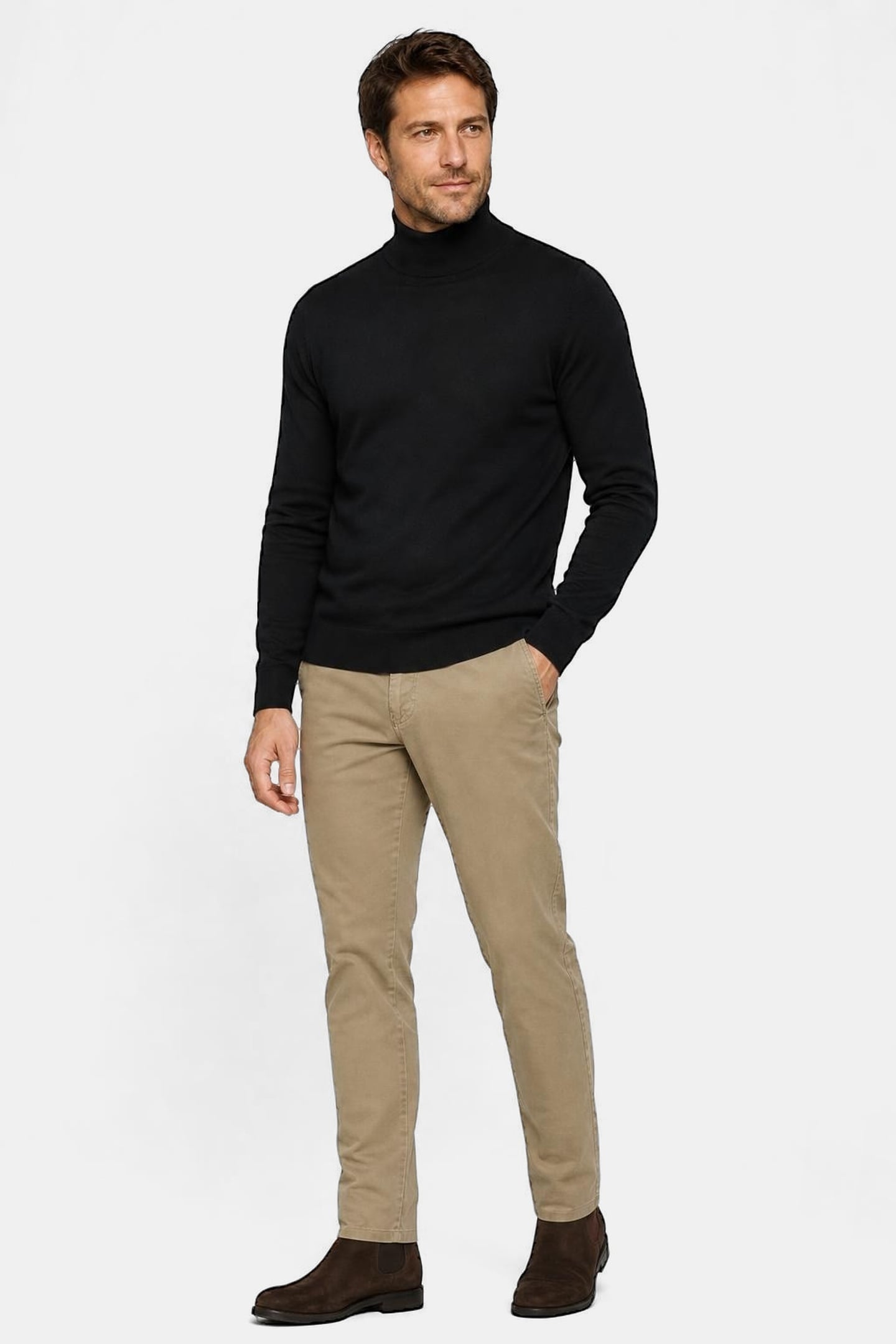 ROLL NECK SWEATER NAVY 2