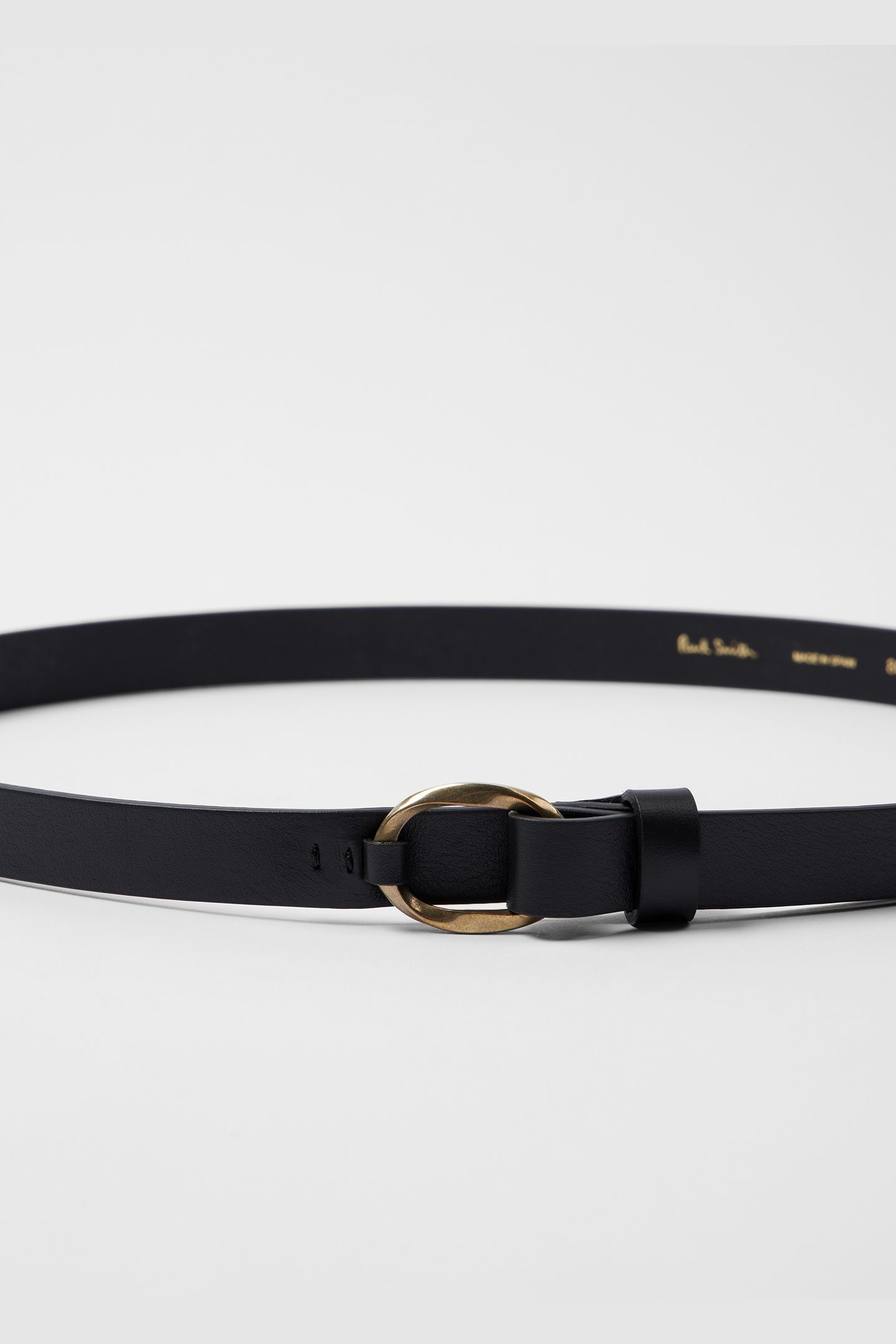 WOMEN BELT TWIST RING BLACK 3