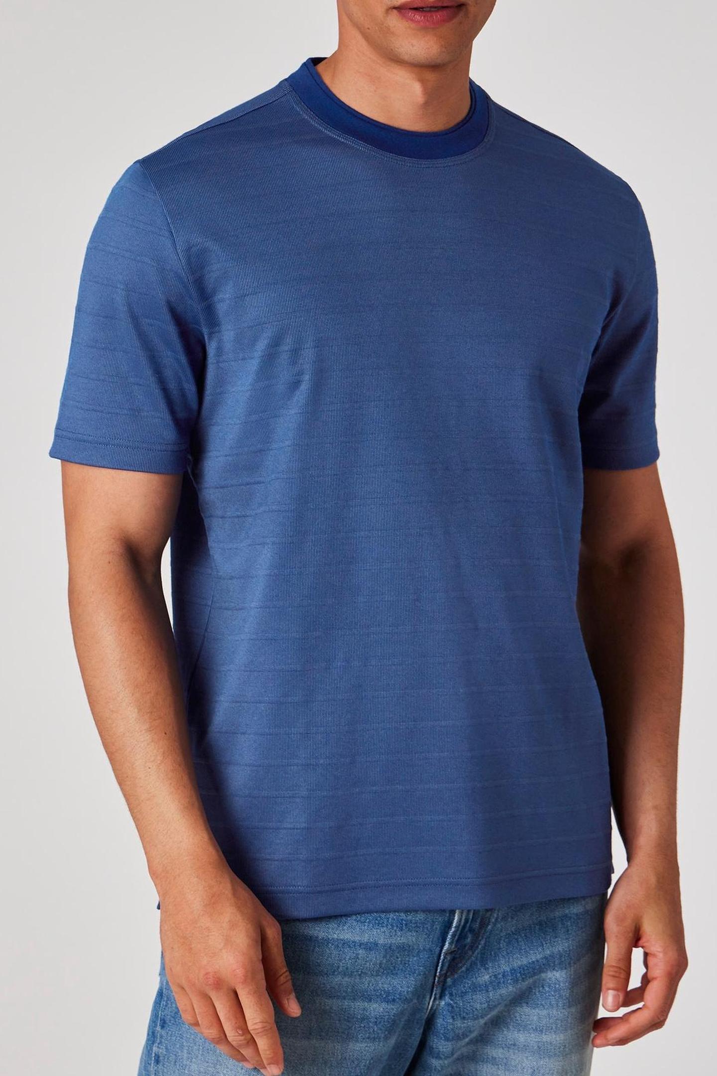MENS REG FIT SS T SHIRT COBALT BLUE 1