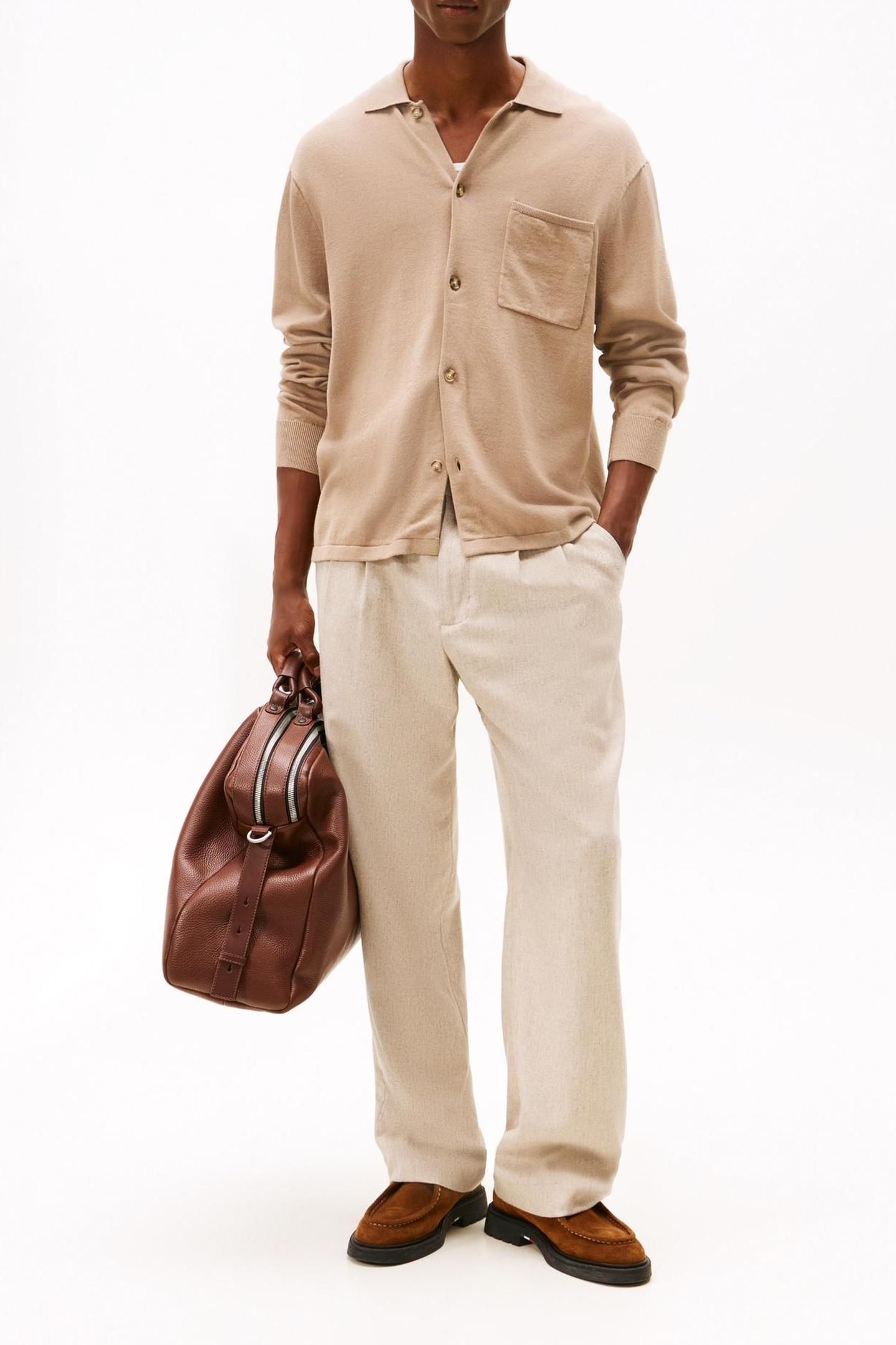 ESSENTIAL COTTON LS COASTAL TAUPE 1