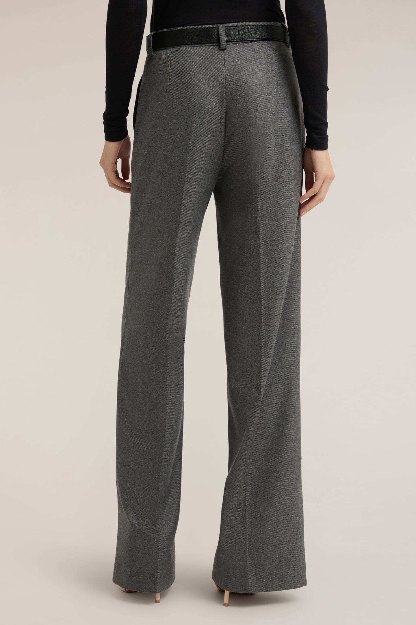 PALAZZO PANTS IN FLANNEL GREY 3