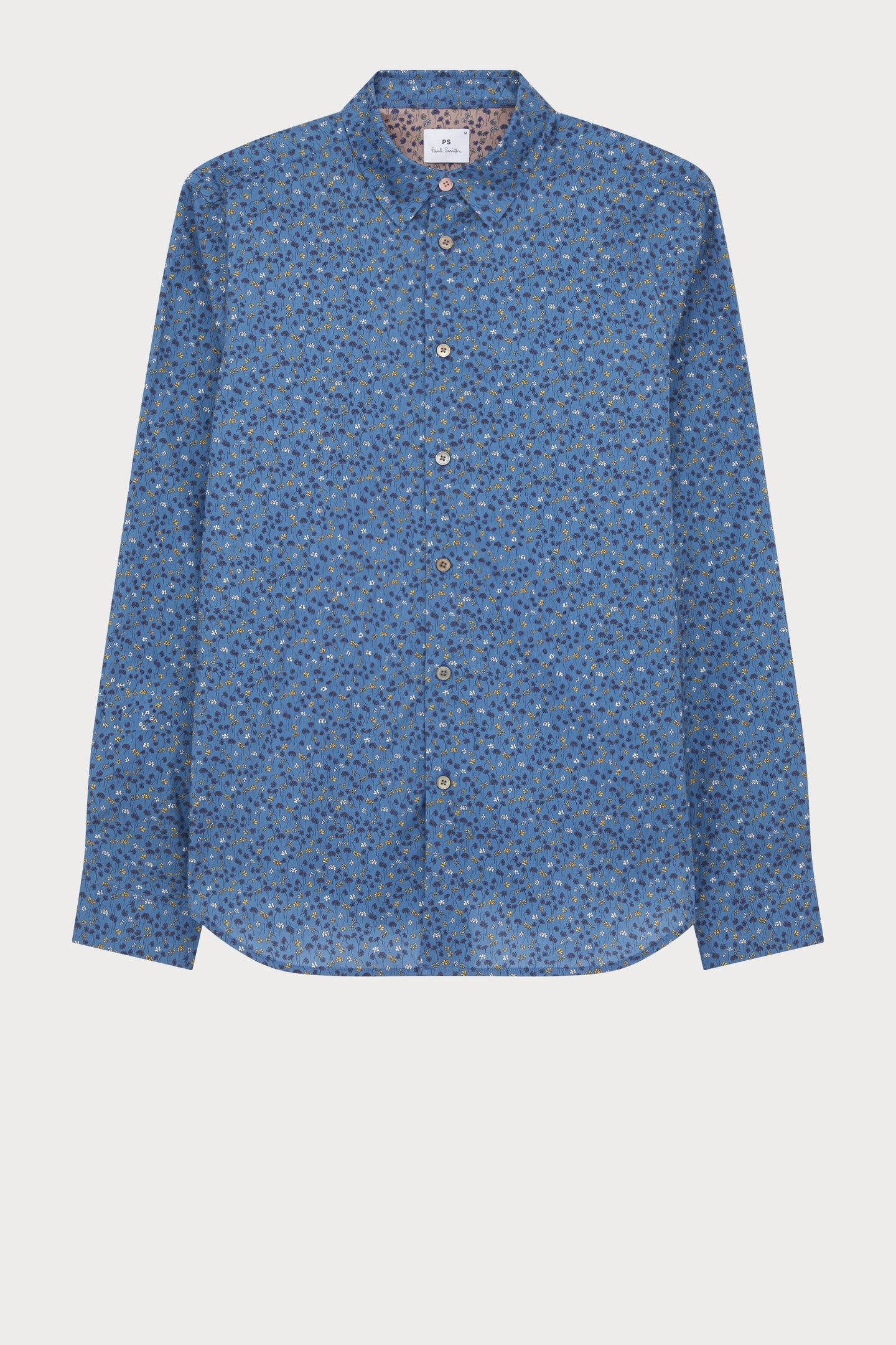 MENS LS SLIM FIT SHIRT COBALT BLUE 6
