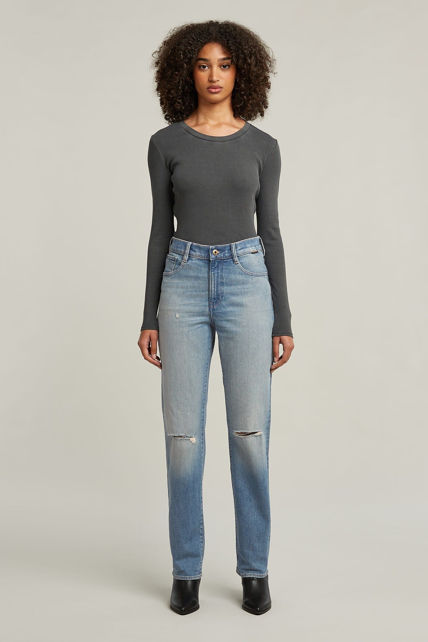 VIKTORIA HIGH STRAIGHT MEDIUM BLUE 3